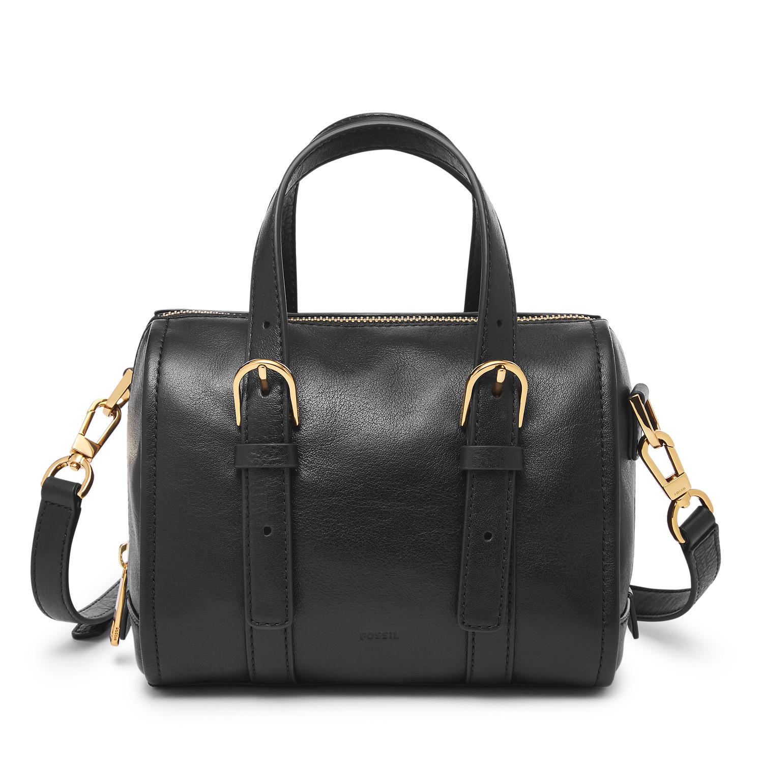 Fossil Carlie Mini Satchel in Black Lyst