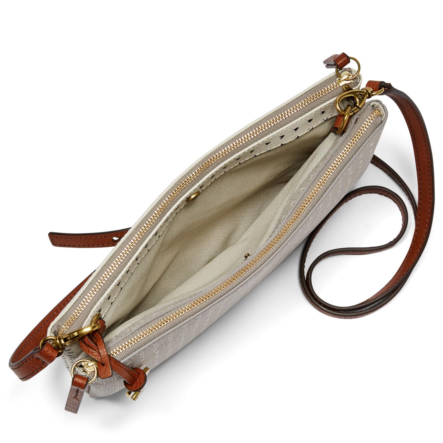 fossil devon crossbody tan
