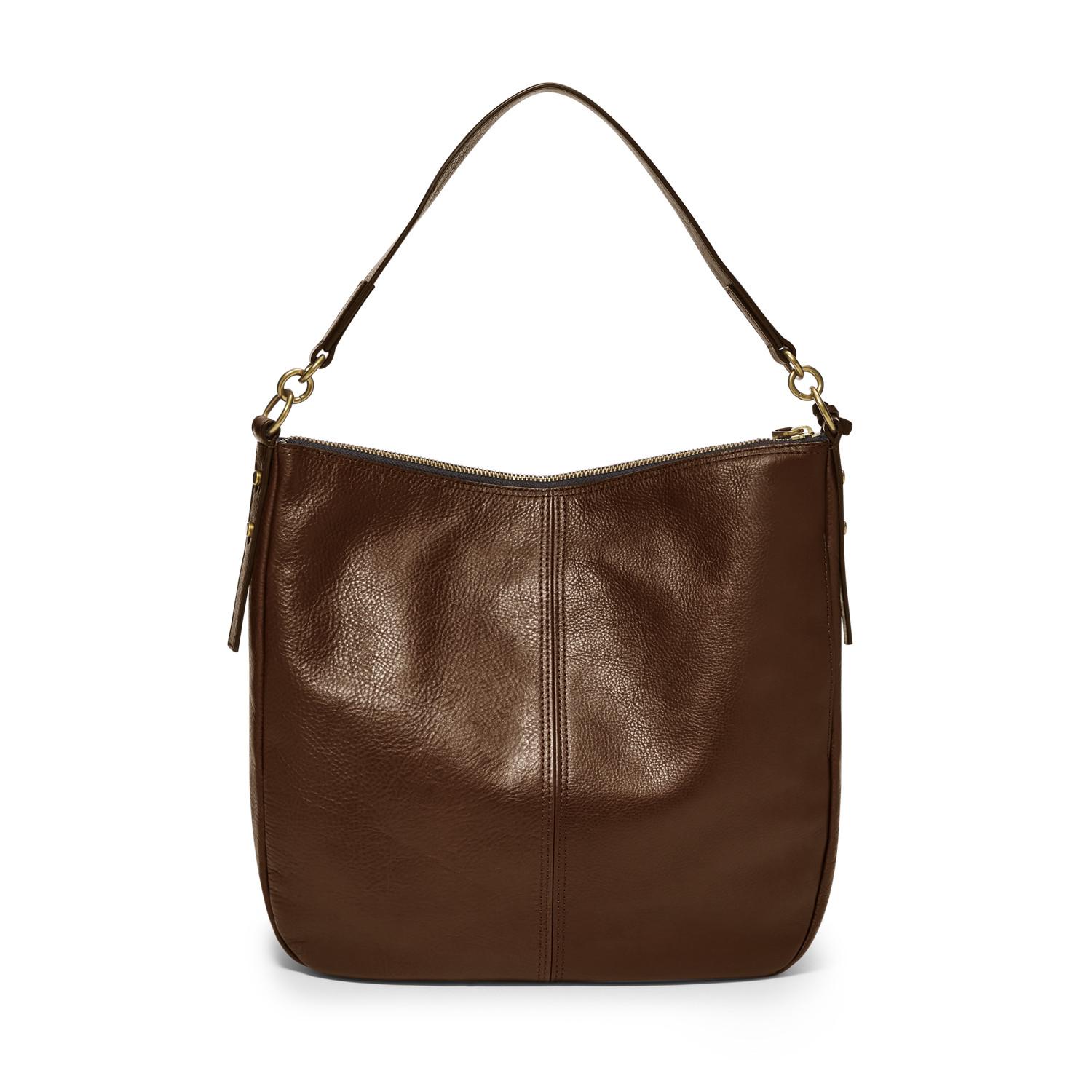 Fossil Leather Jolie Hobo in Brown - Lyst