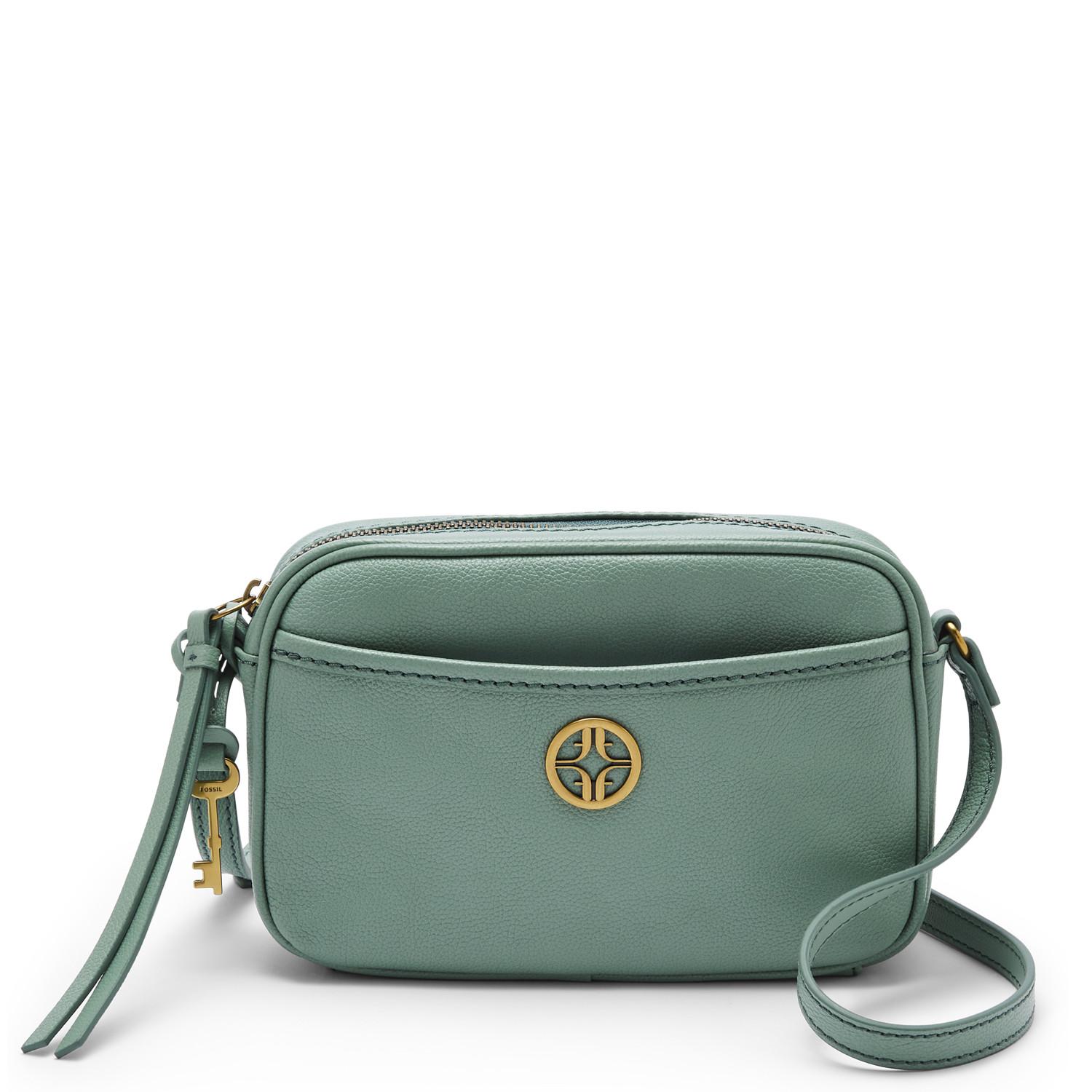 Fossil Brennon Leather Camera Bag in Green Lyst Canada