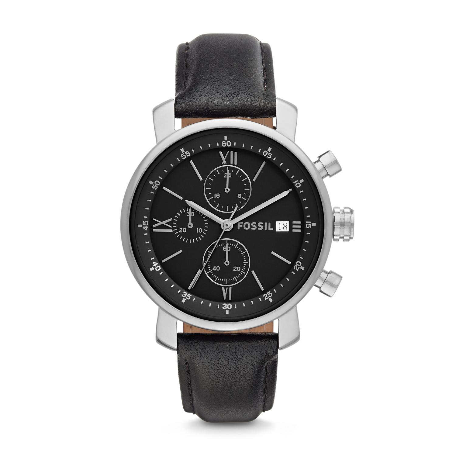 Fossil Bq1006 S Rhett Watch in Black for Men | Lyst