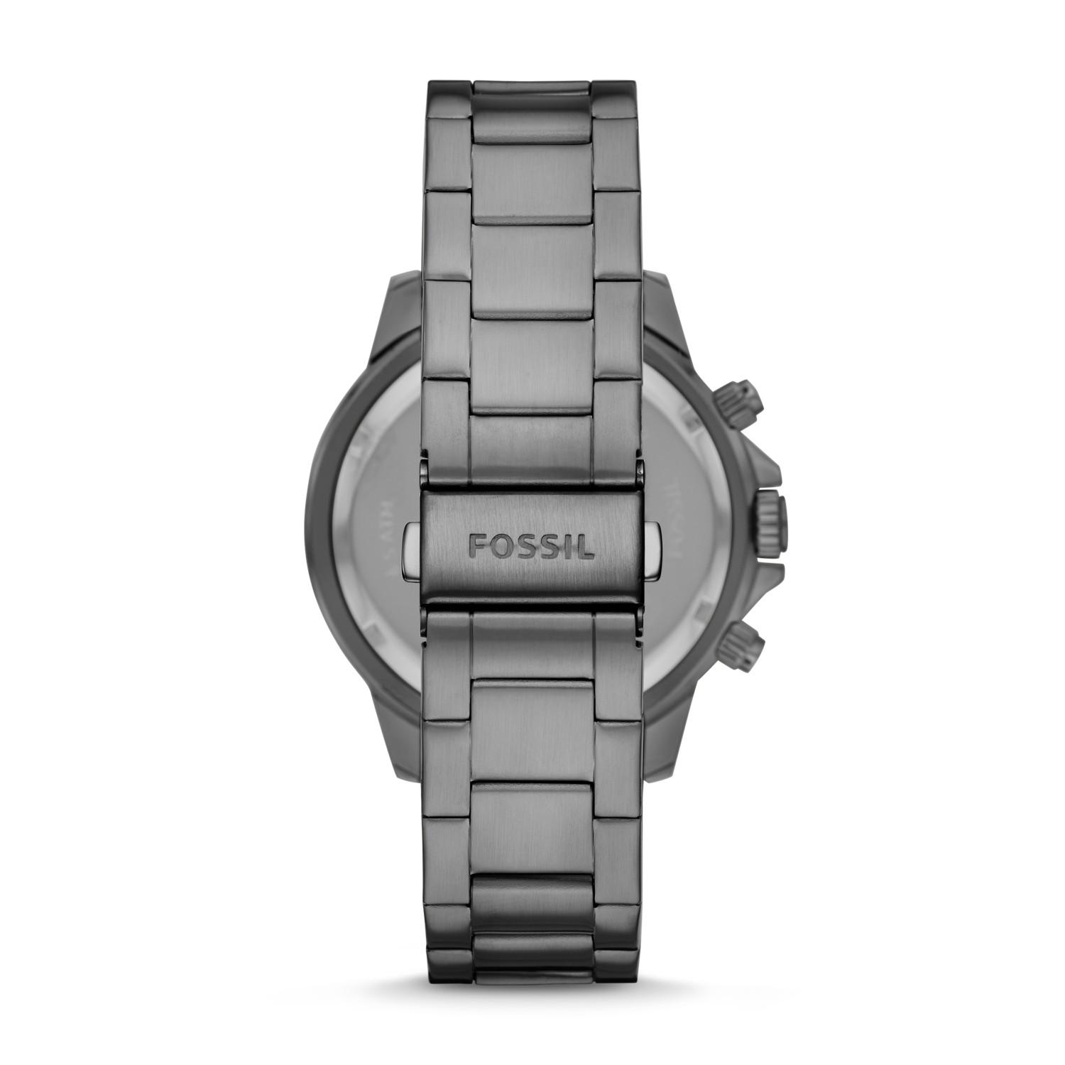 Fossil Bannon Multifunction Smoke Stainless Steel Watch Jewelry in Gray Bannon Multifunction Smoke Stainless Steel Watch