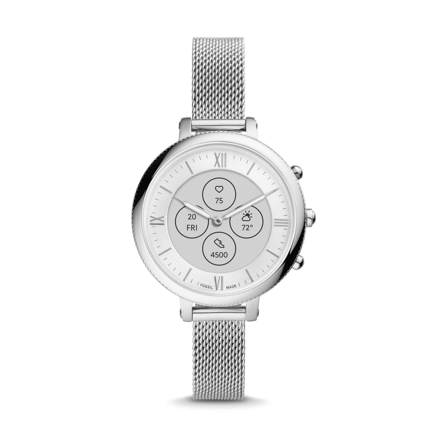 fossil women hybrid watch