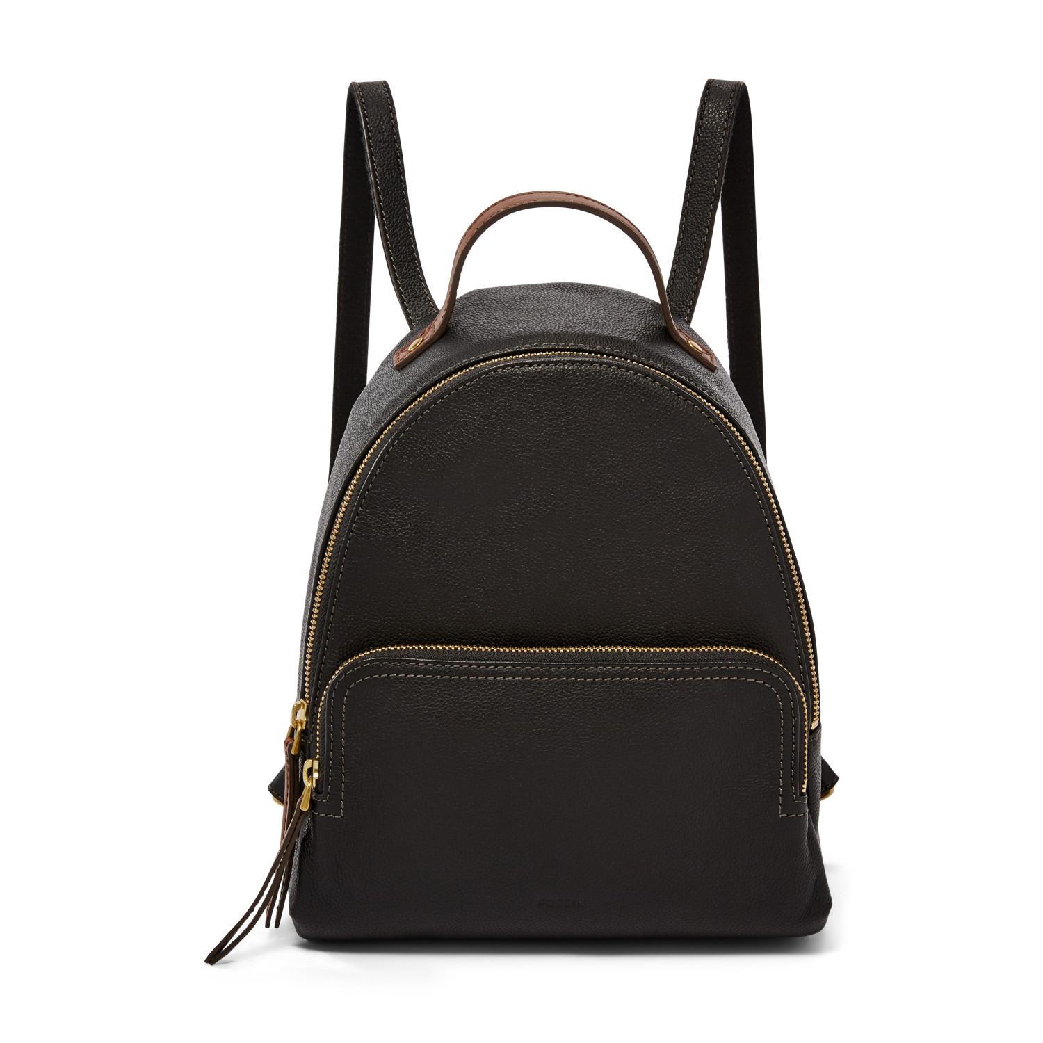 fossil black backpack