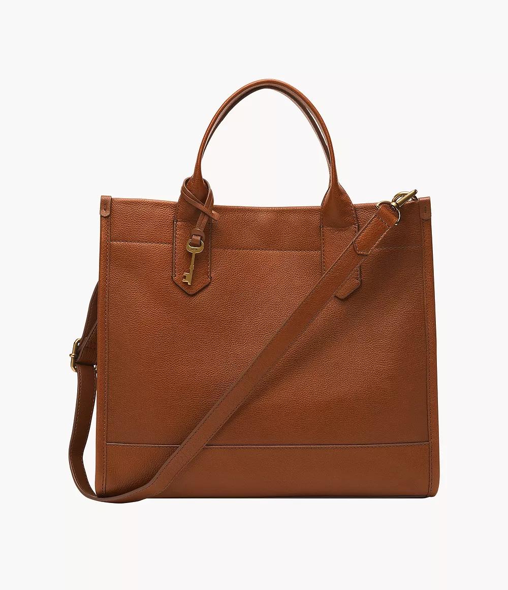 Fossil Kyler Leather Tote in Brown Lyst Canada