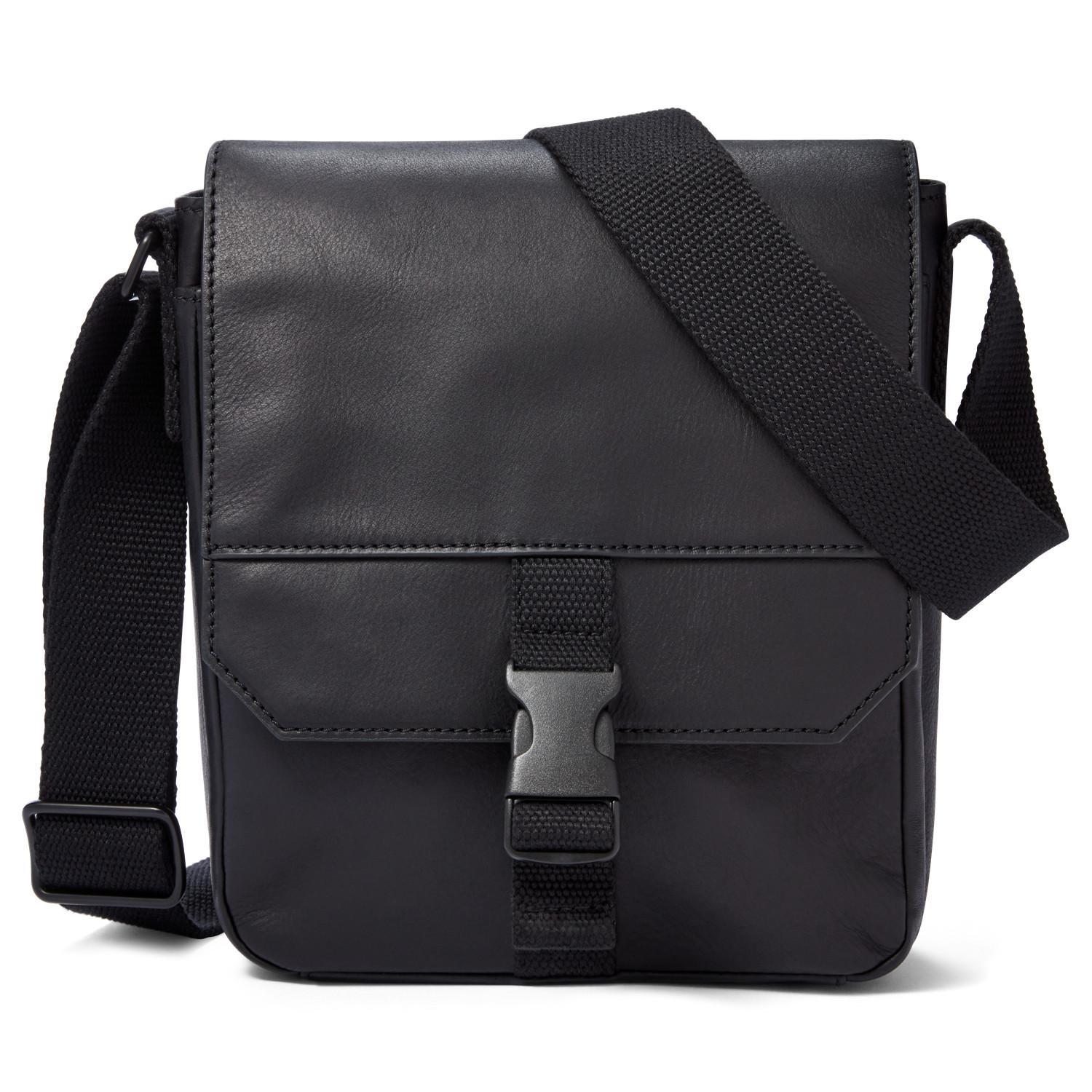 Fossil Leather Weston Courier in Black 