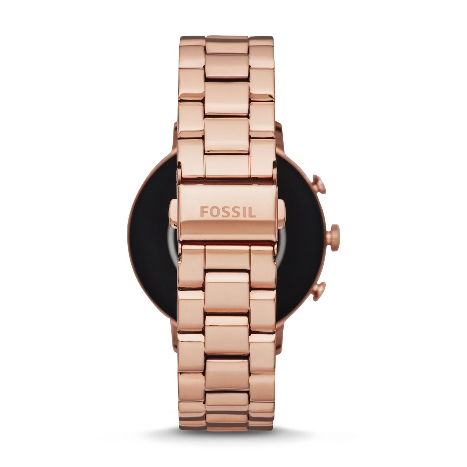 fossil q venture hr rose gold