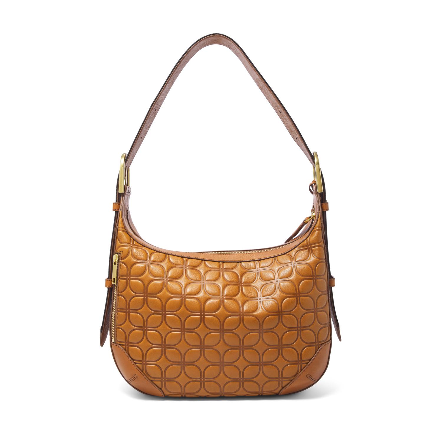 Fossil Leather Hannah Hobo Handbags Zb7954998 In Brown Lyst