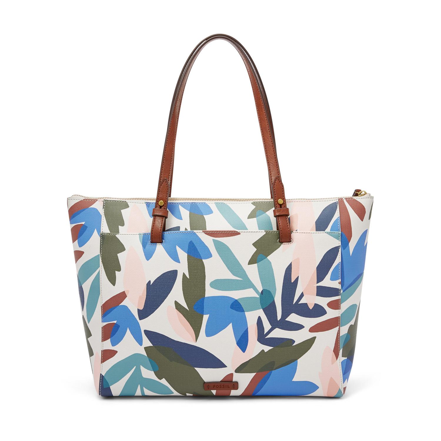 Fossil Rachel Tote Floral Factory Sale 