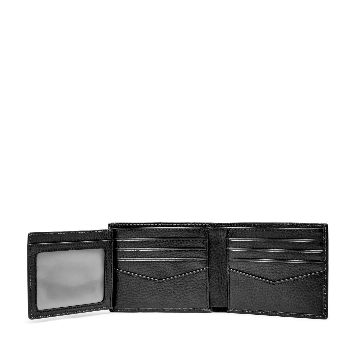 Fossil Men's Anderson Bifold Wallet With Flip Id Window IUCN Water