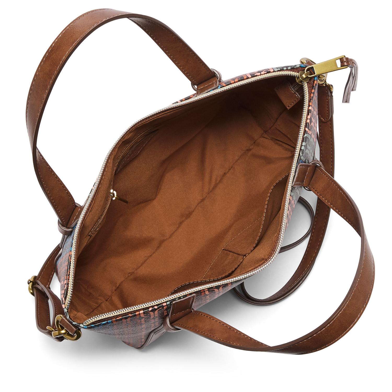 Fossil Avondale Satchel in Brown - Lyst