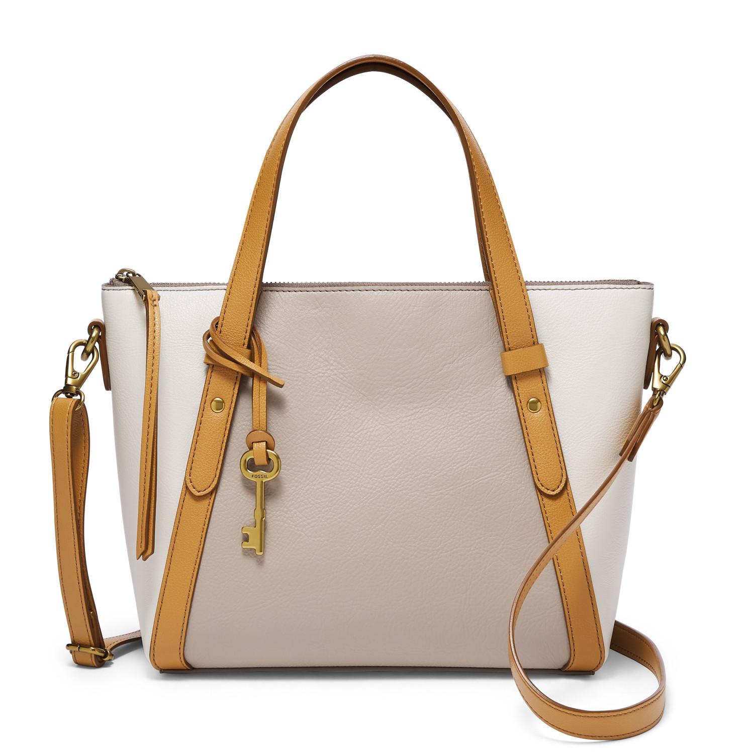 fossil avondale satchel multi brown