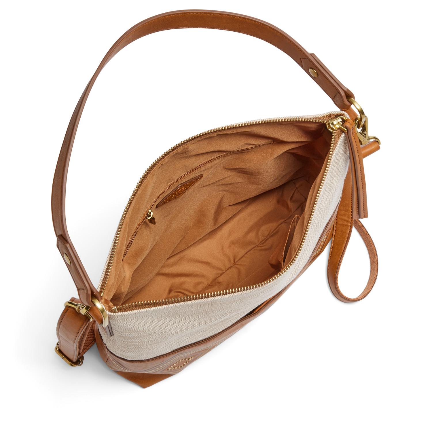 Lyst - Fossil Amelia Hobo Handbags Linen in Brown