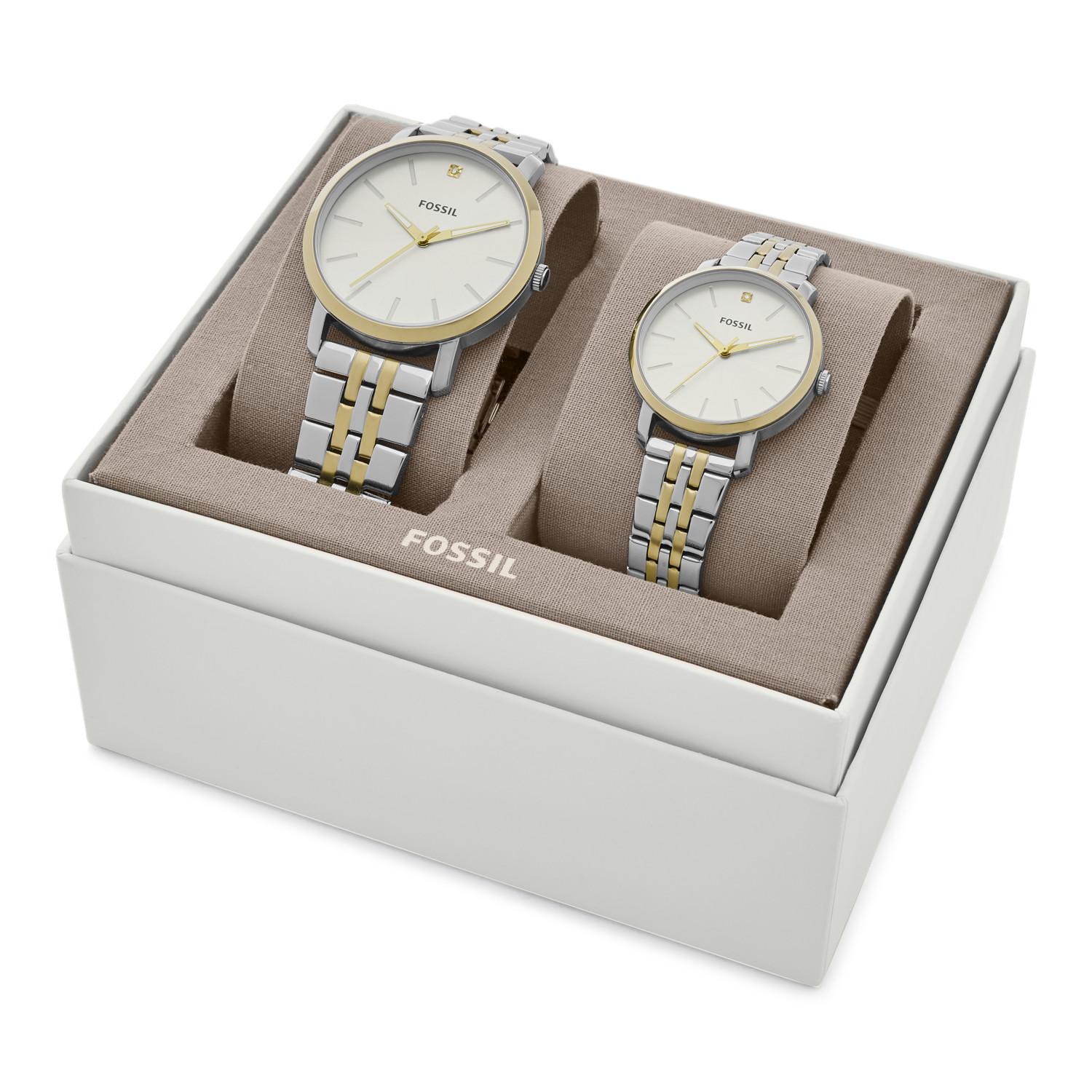 Fossil His And Her Lux Luther Three 