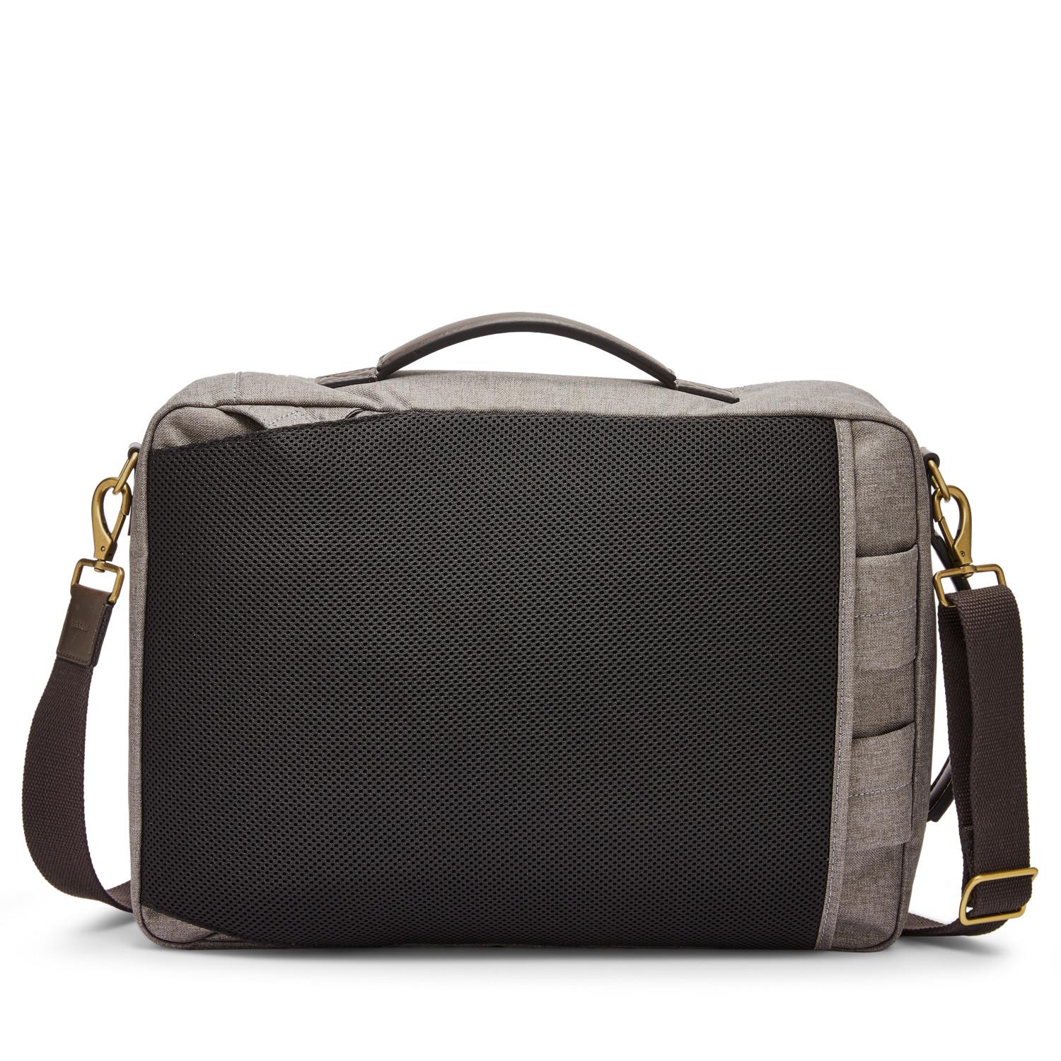 Fossil Men's Buckner Fabric Medium Convertible Travel Backpack and Briefcase Messenger Bag Black Fossil Men's Buckner Fabric Medium Convertible Travel Backpack and Briefcase Messenger Bag Black