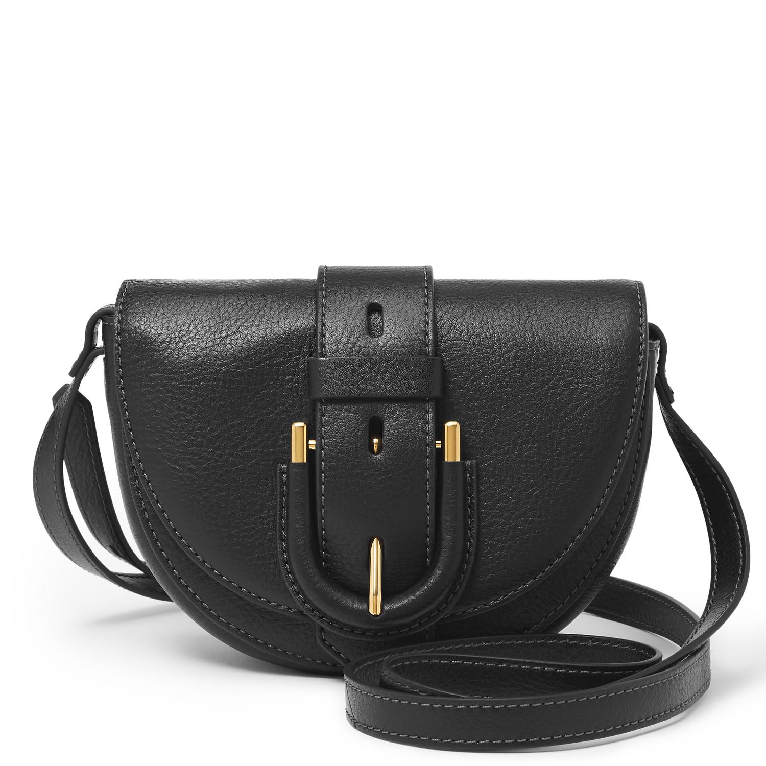 Fossil Harwell Small Crossbody in Black Lyst