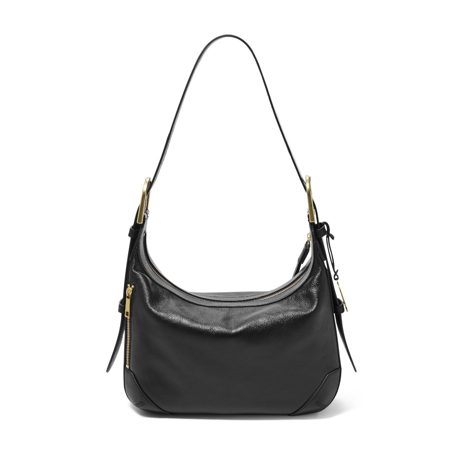 fossil leather hobo bags