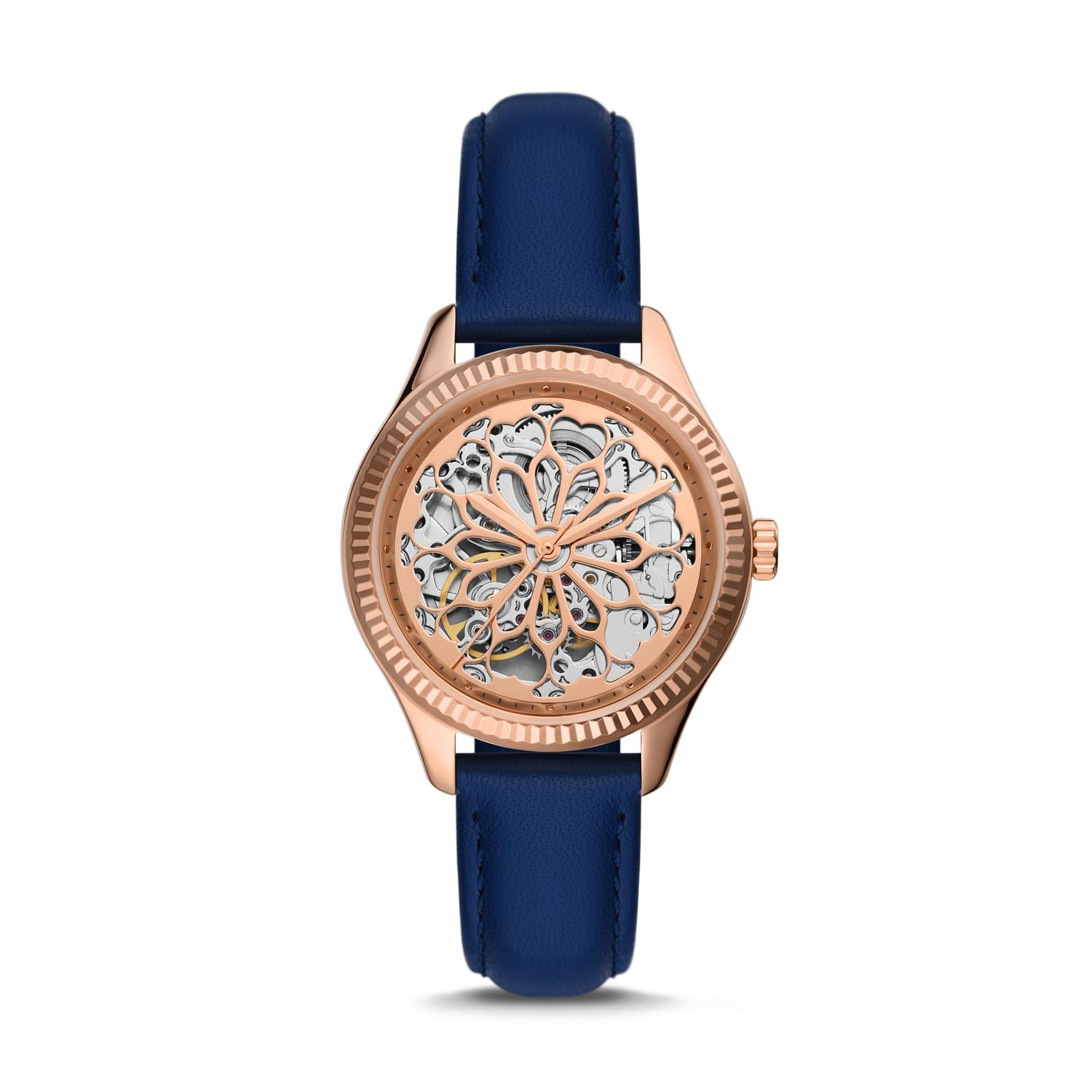 Fossil blue automatic watch store