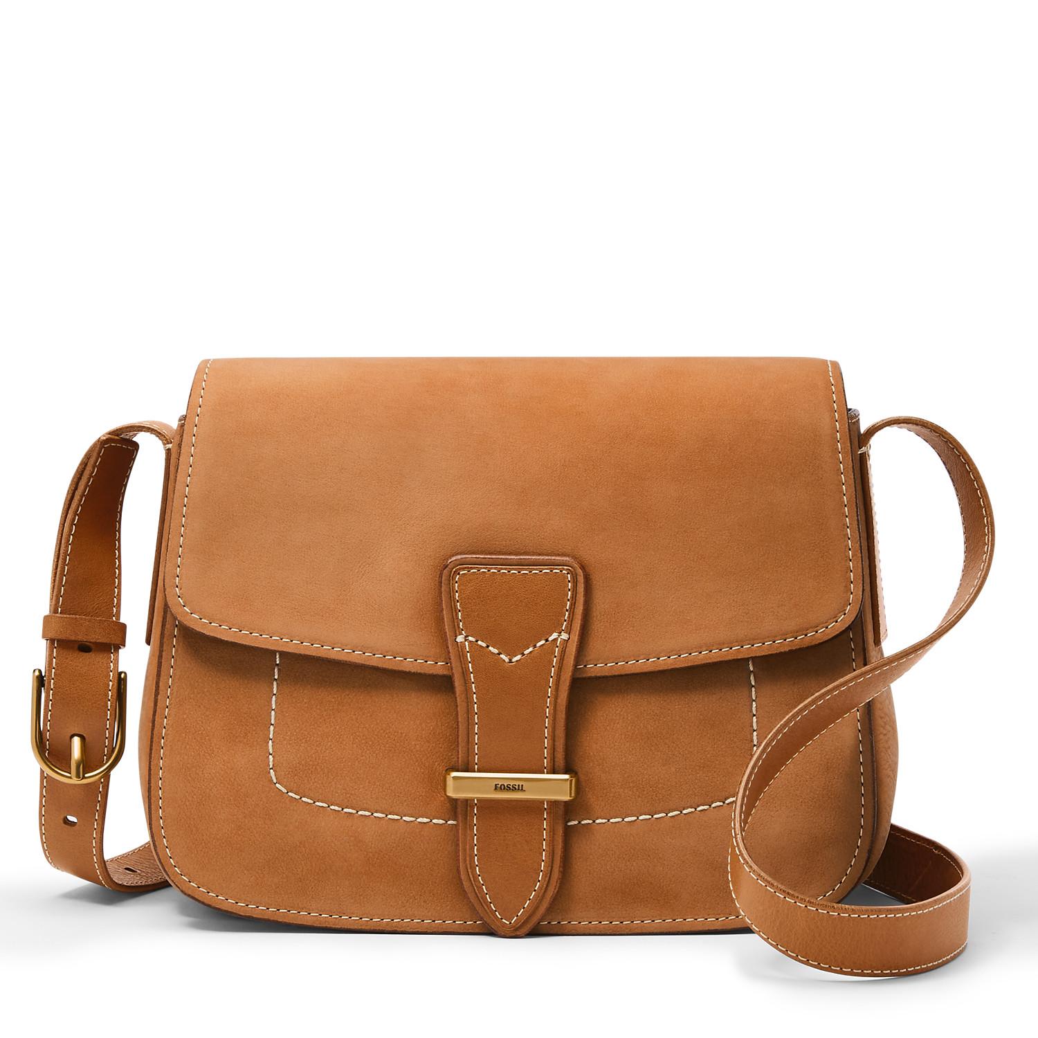 Fossil Tremont Flap Crossbody in Brown Lyst