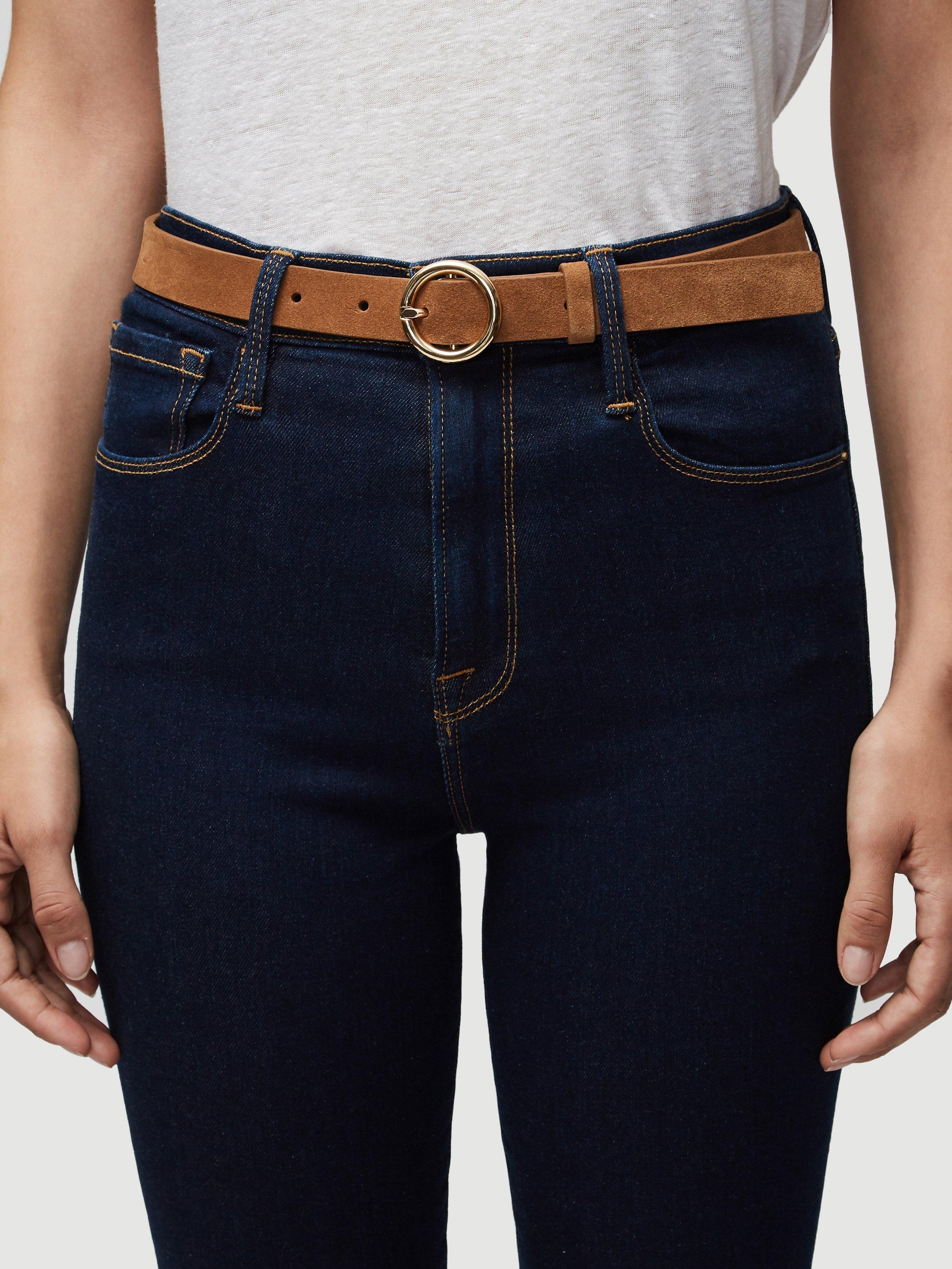 Frame Leather Petit O Ring Belt Lyst Frame Leather Petit O Ring Belt Lyst