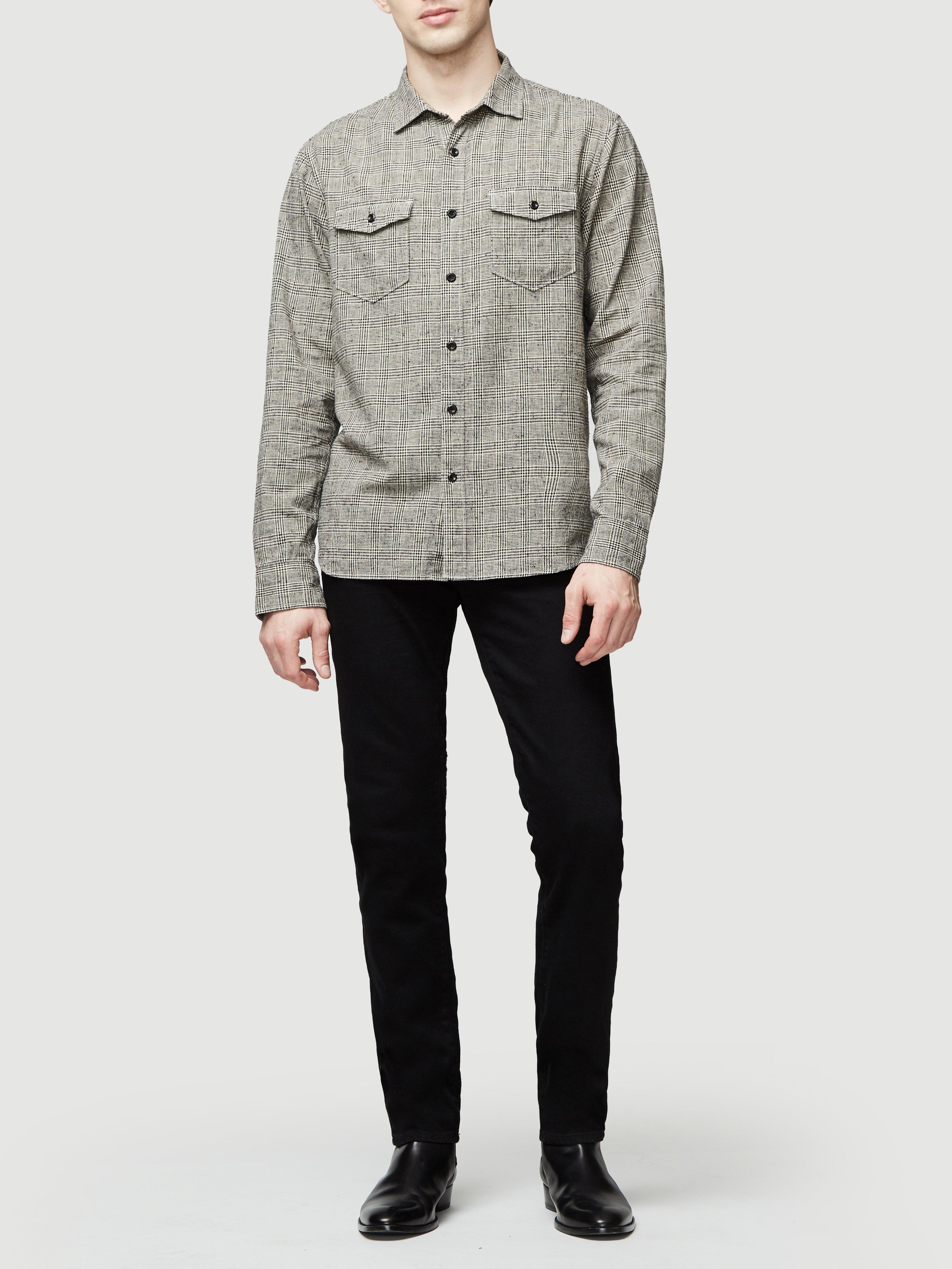 shirt with back flap