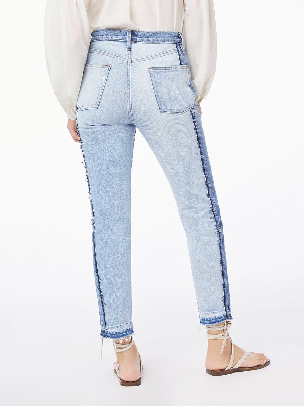 FRAME Le Mix Repair Jean in Blue | Lyst