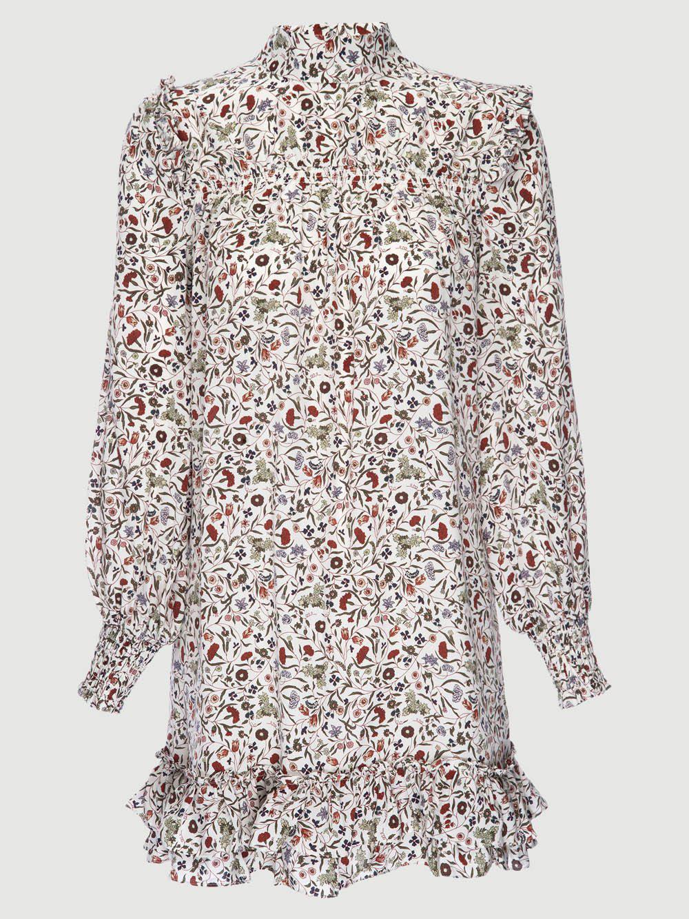frame smocked shift dress