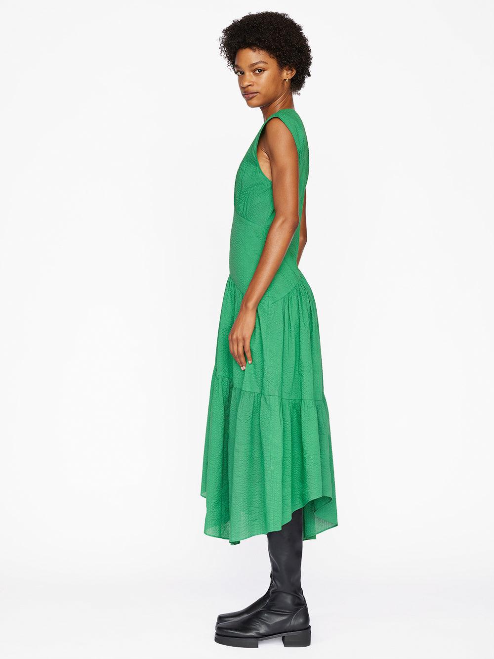 frame green dress Stargaze Bandeau Dress