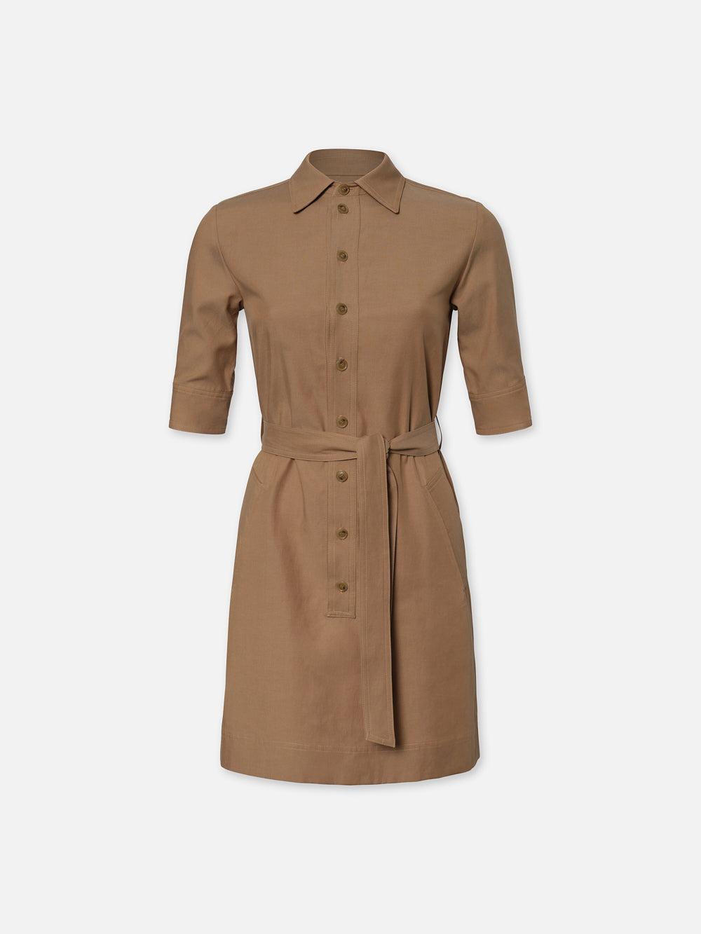 FRAME Belted Trench Dress in Natural Lyst UK