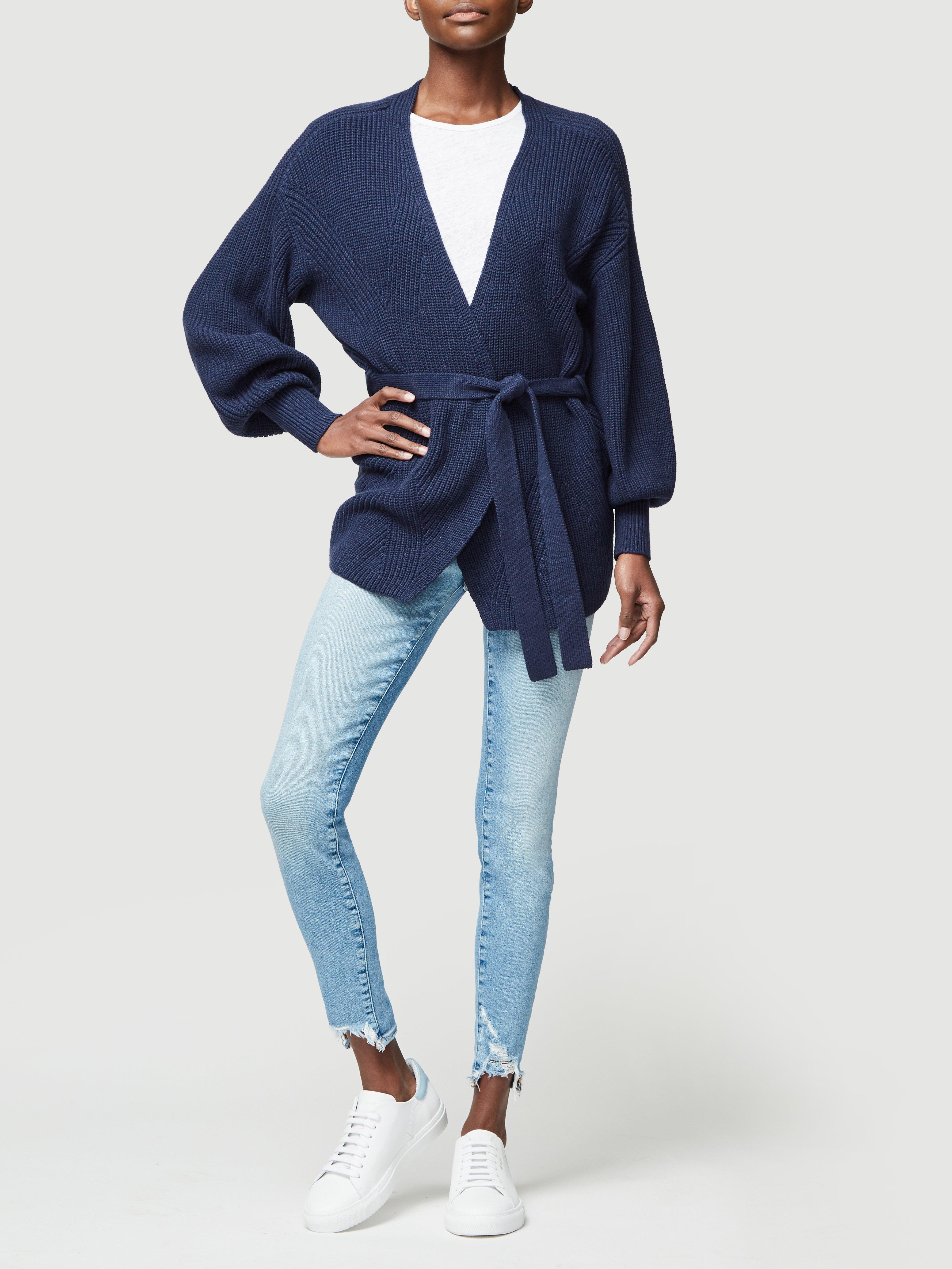 chunky wrap sweater