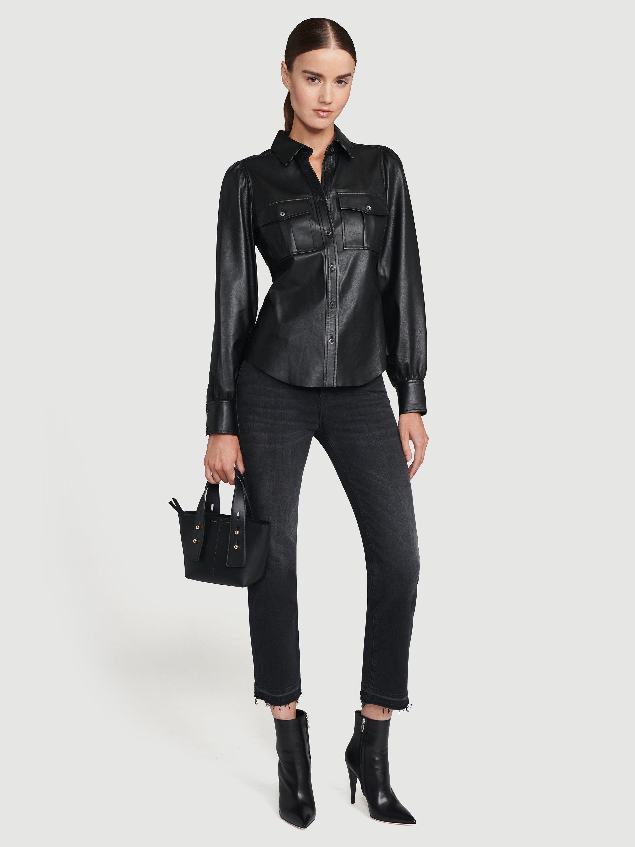 FRAME Feminine Leather Military 70s 