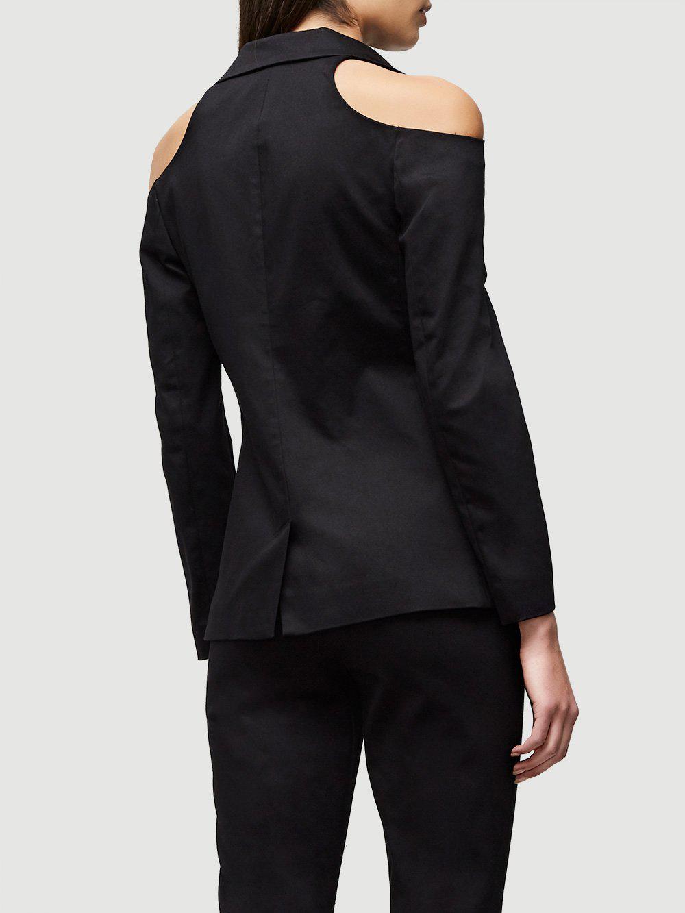shoulderless blazer