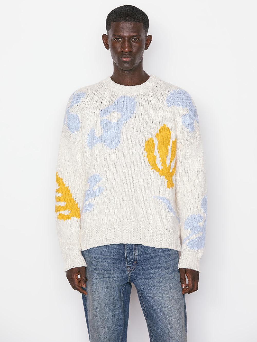 FRAME Abstract Intarsia Sweater in 