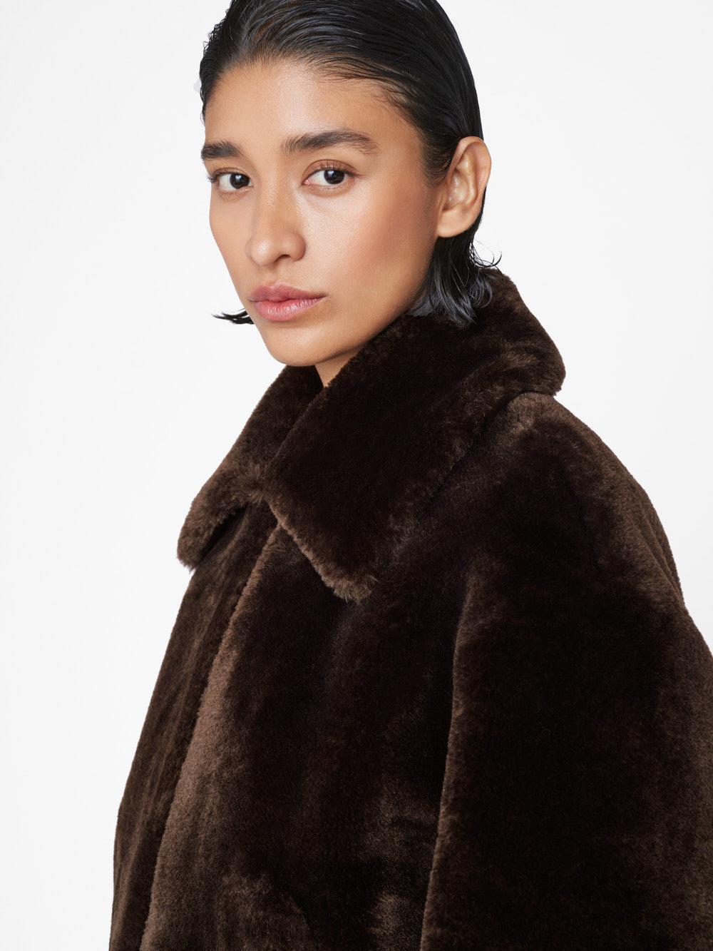 Frame faux fur coat sale