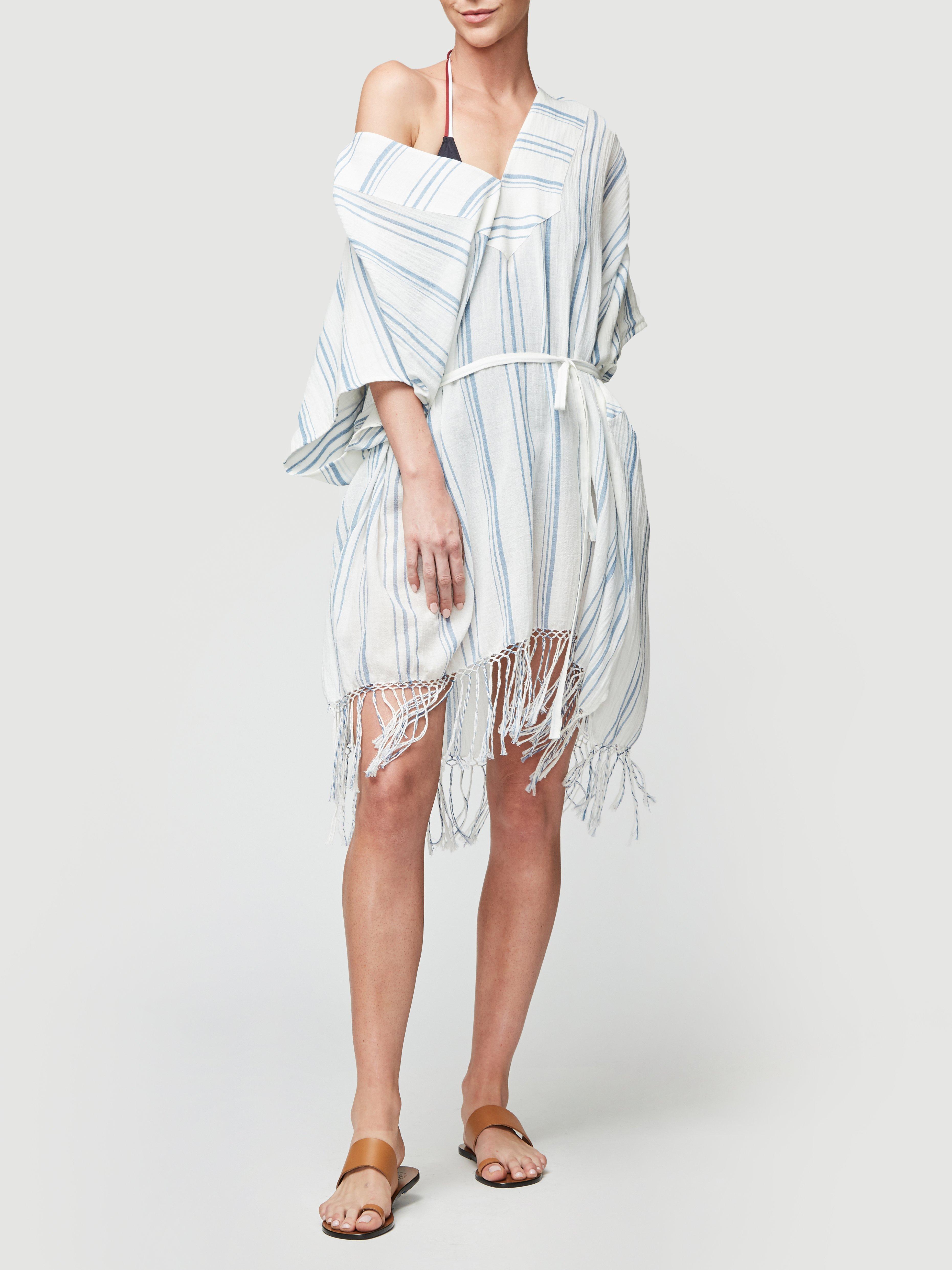 FRAME Cotton Gauze Cover Up in White 