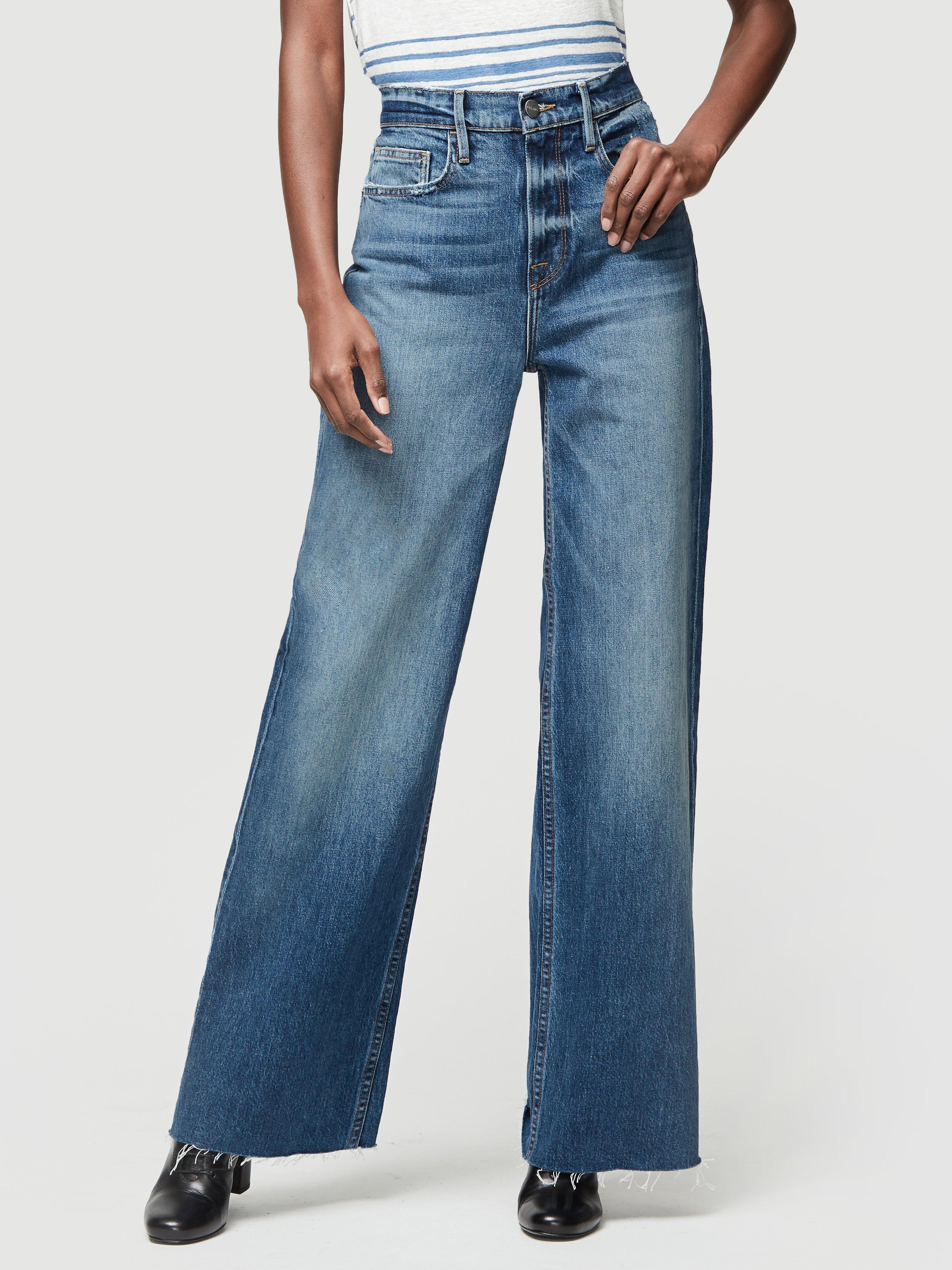 FRAME Le California Jean Raw Heritage in Blue Lyst Canada