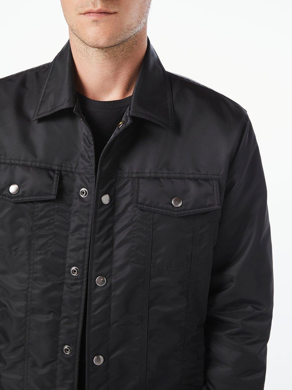 nylon trucker jacket