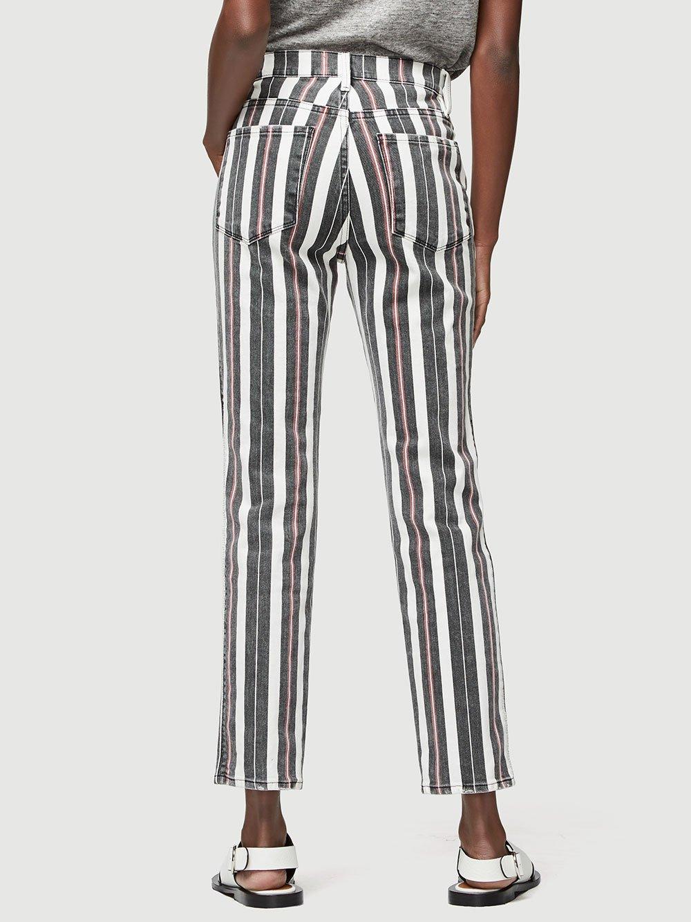 frame le sylvie band stripe jeans