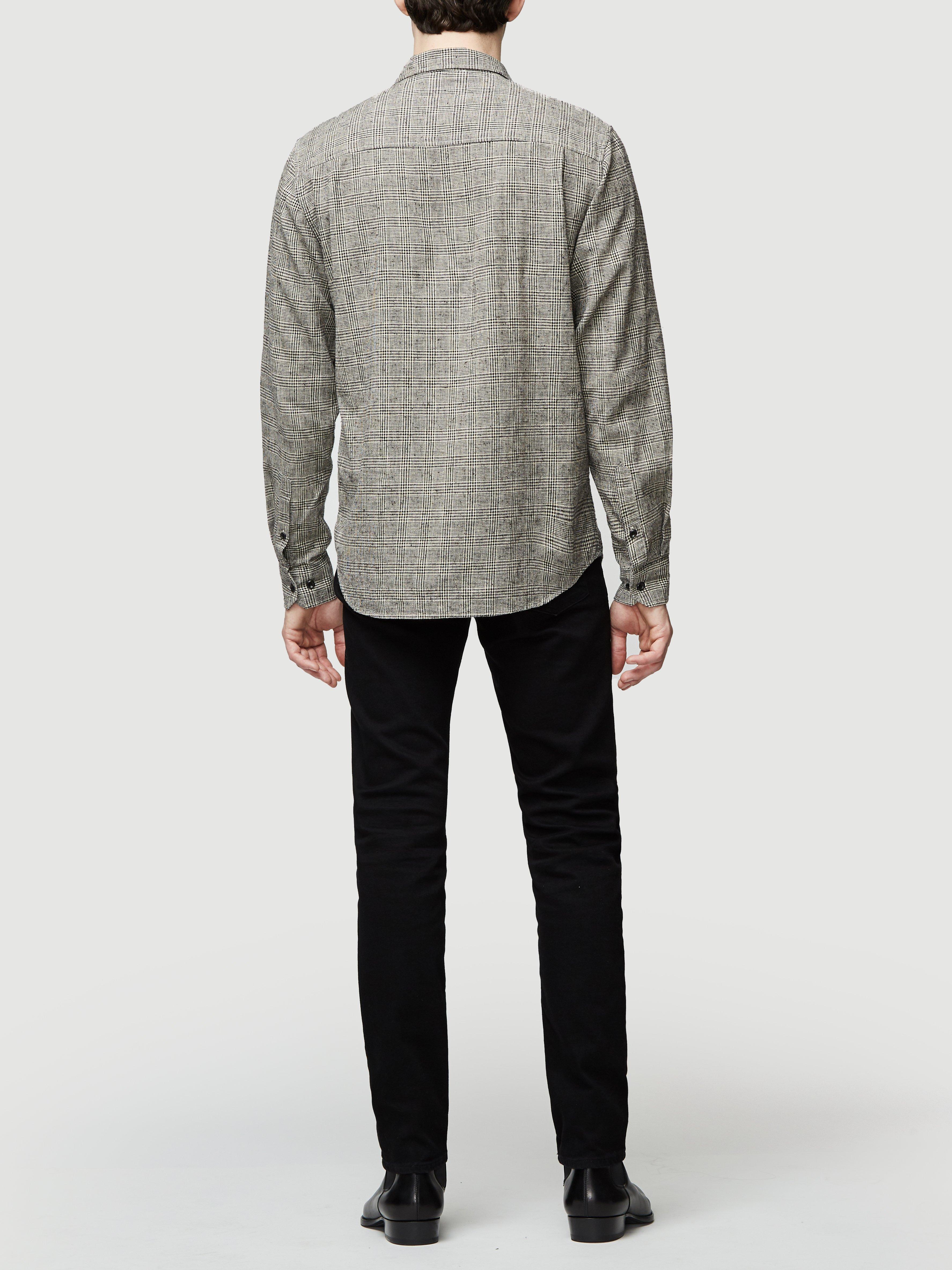 FRAME Cotton Long Sleeve Double Flap Pocket Shirt for Men Lyst