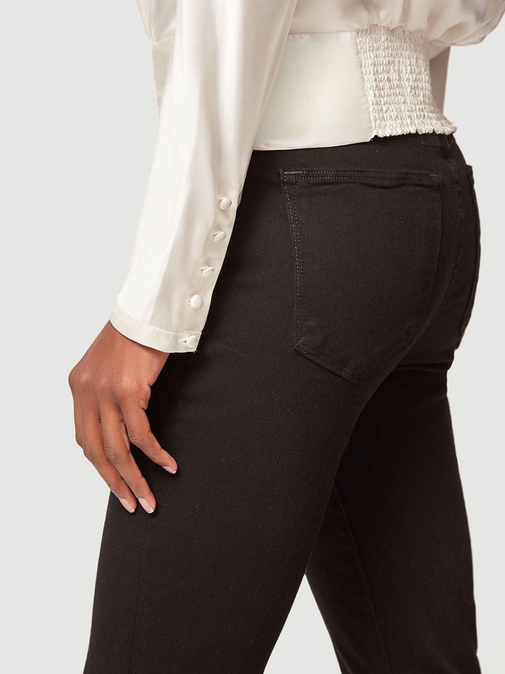 frame satin keyhole top