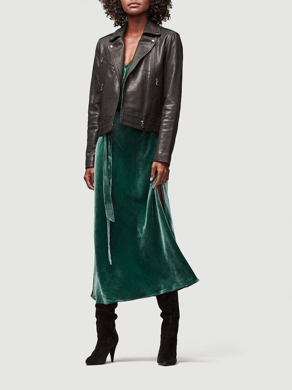 frame velvet slip dress