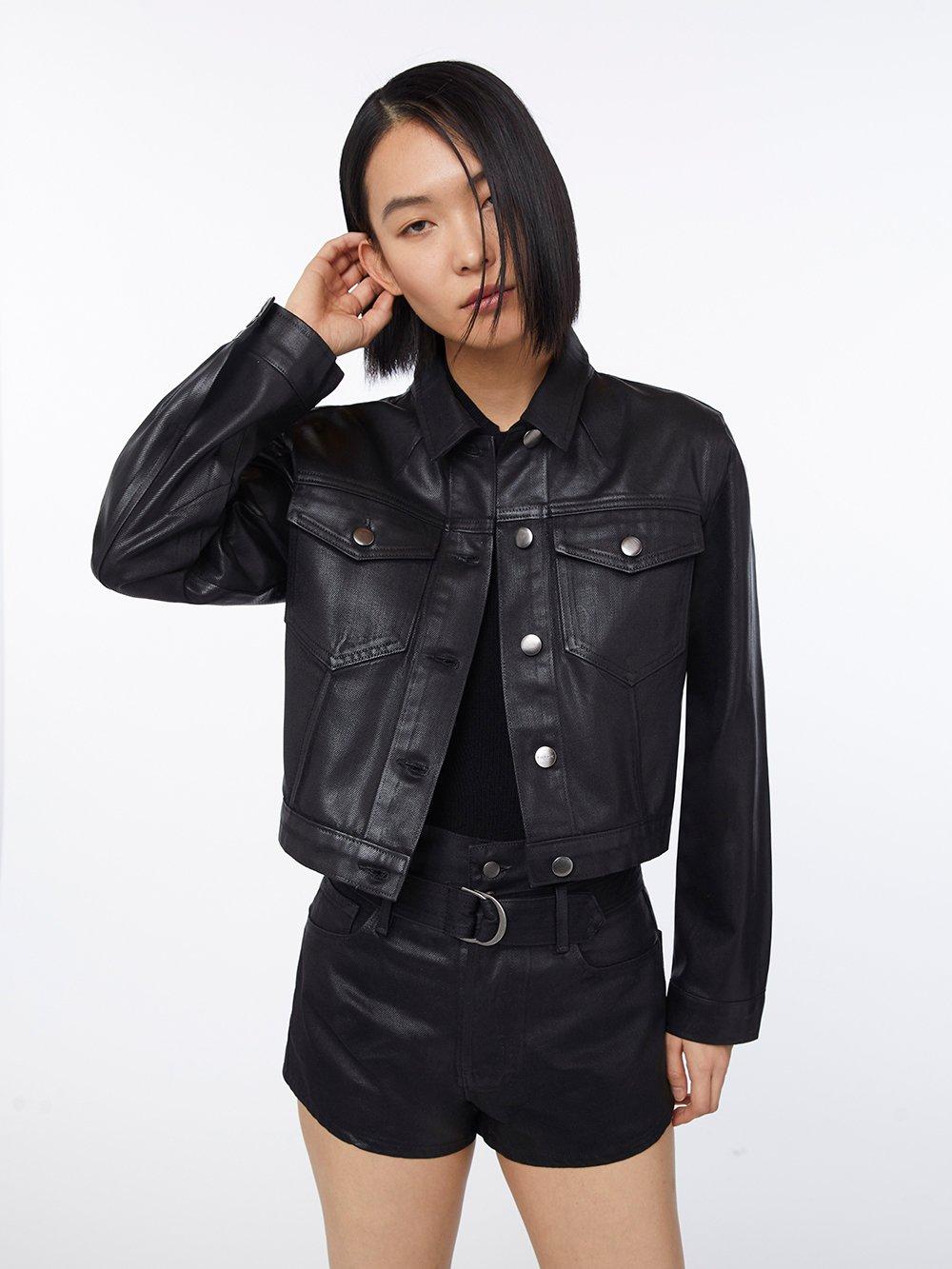 Frame Le Crop Coated Jacket 