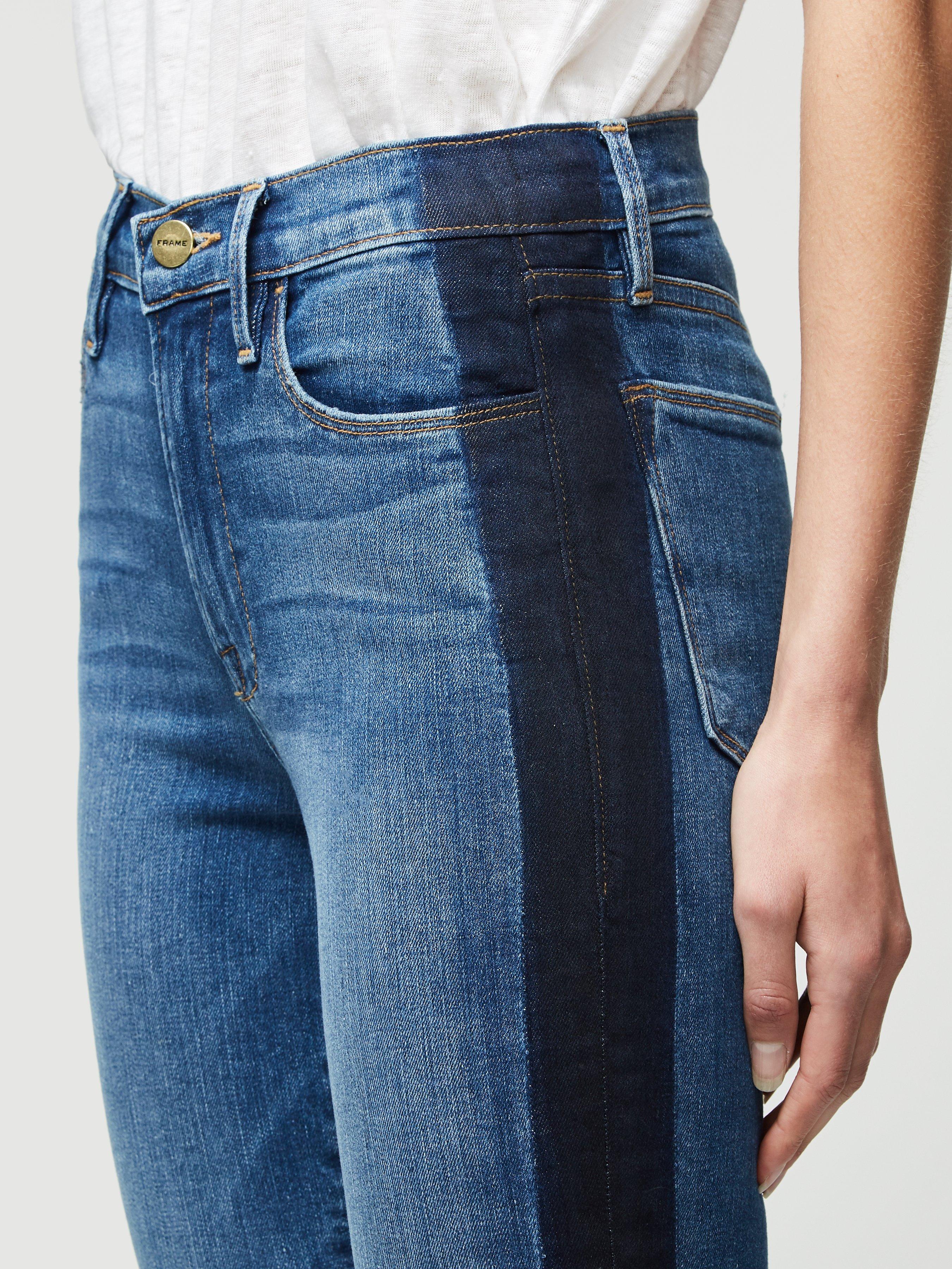 FRAME Denim Le High Skinny Crop Tuxedo 