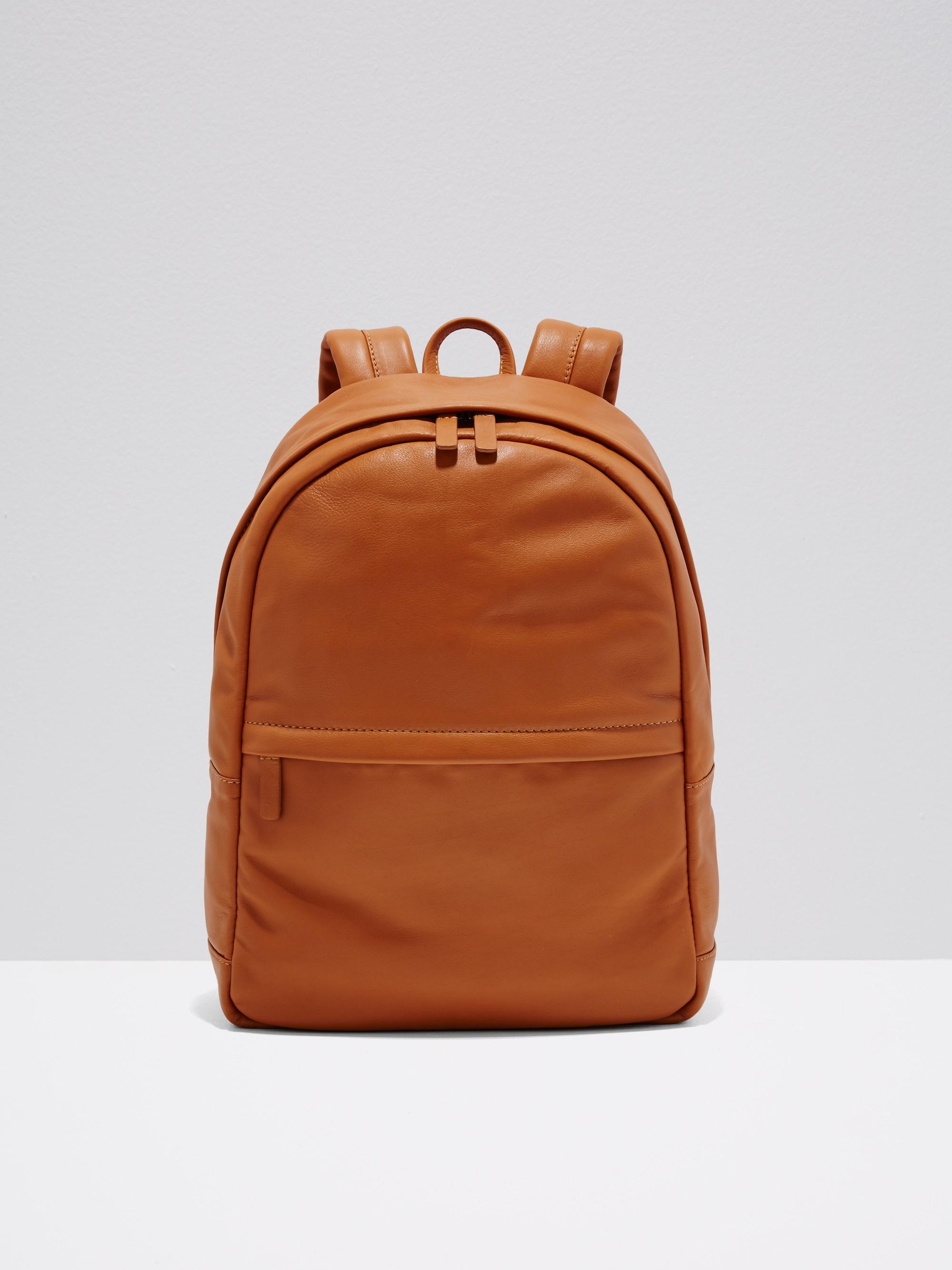 Frank And Oak The Boulevard Leather Backpack In Natural for Men - Lyst