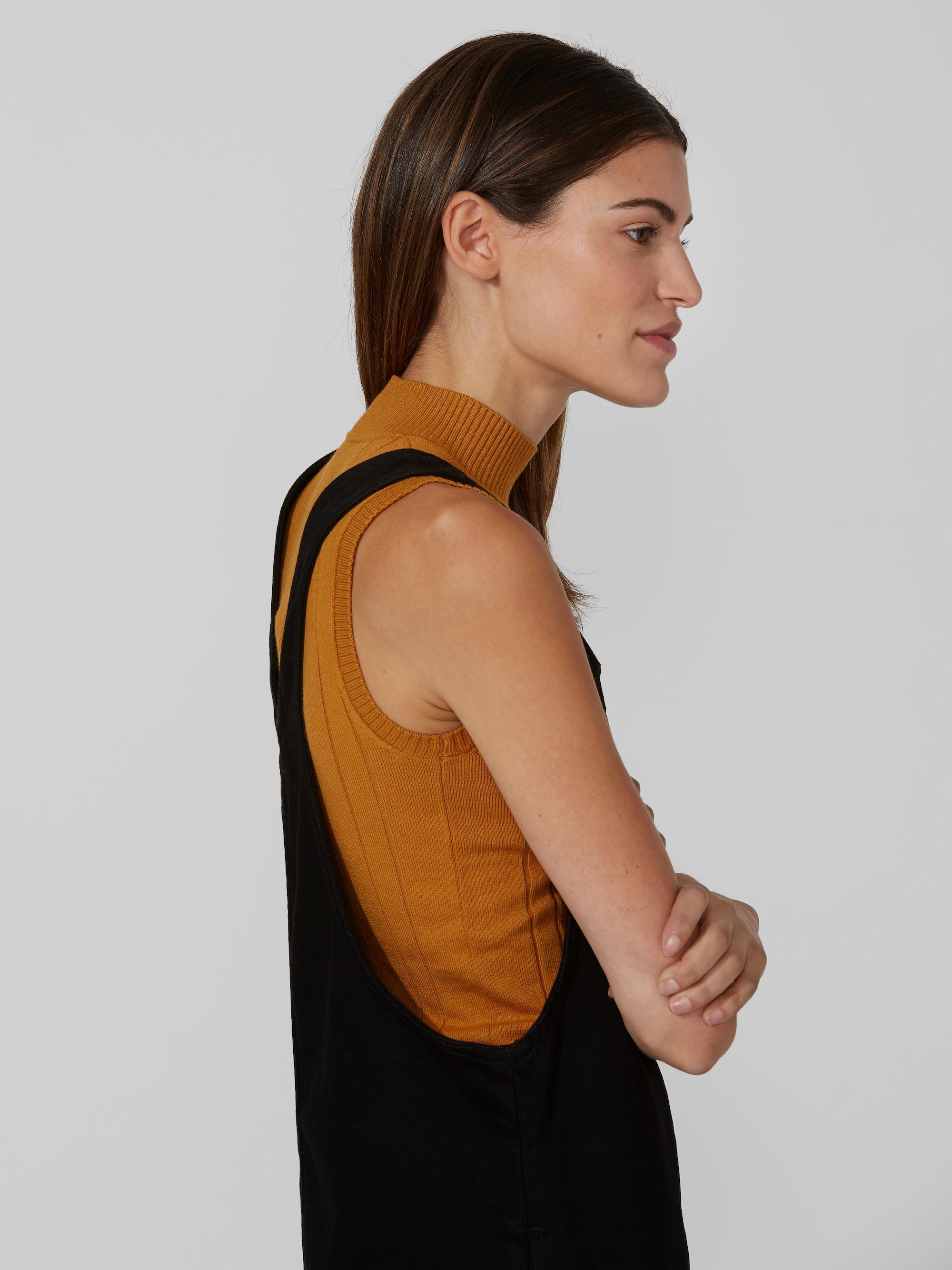 Frank And Oak Denim Pinafore Dress In 