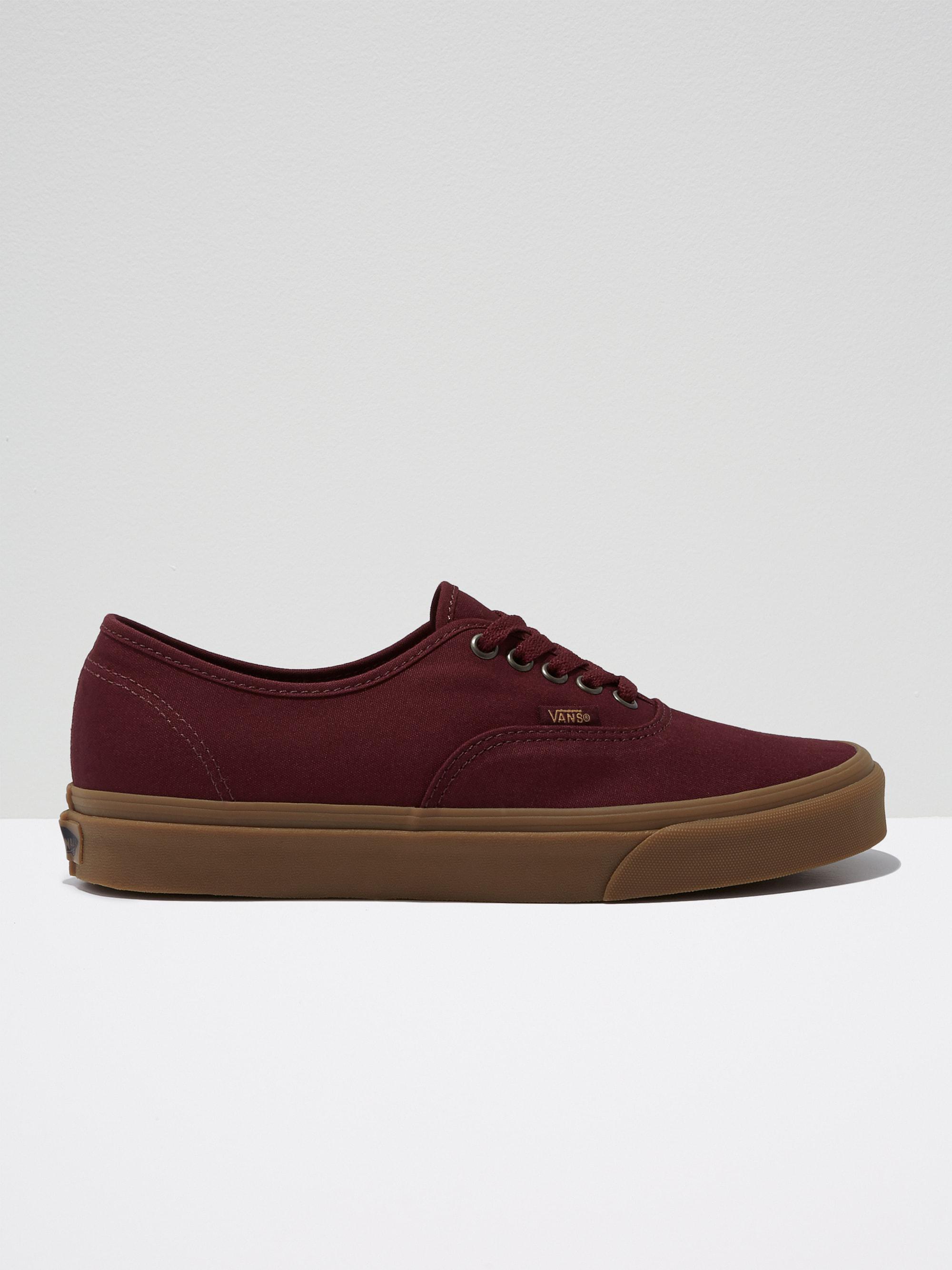 Frank And Oak Canvas Vans Gum Sole Authentic In Port Royale in Red for Men  - Lyst