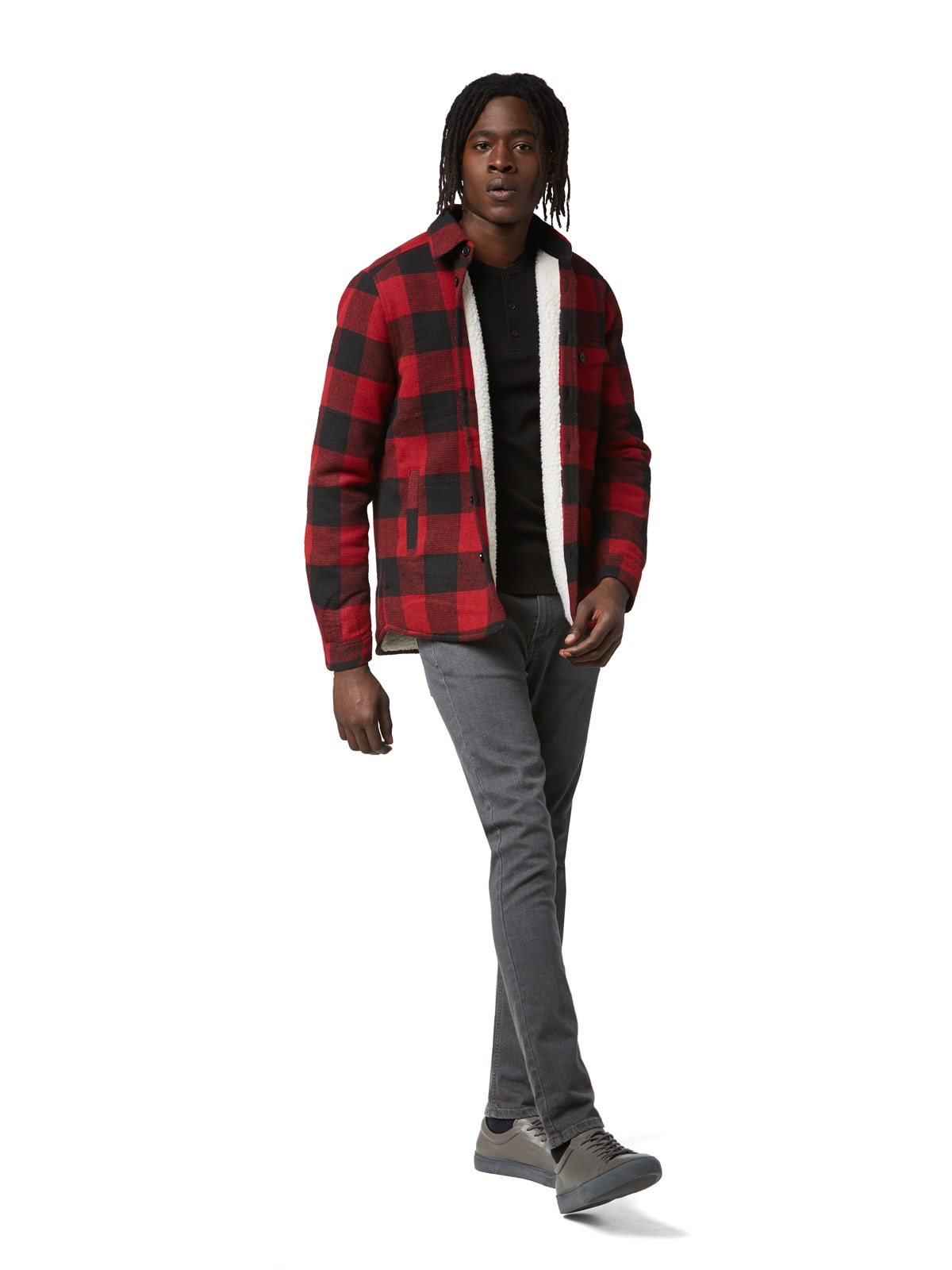 Frank And Oak Faux-sherpa-lined Wool 