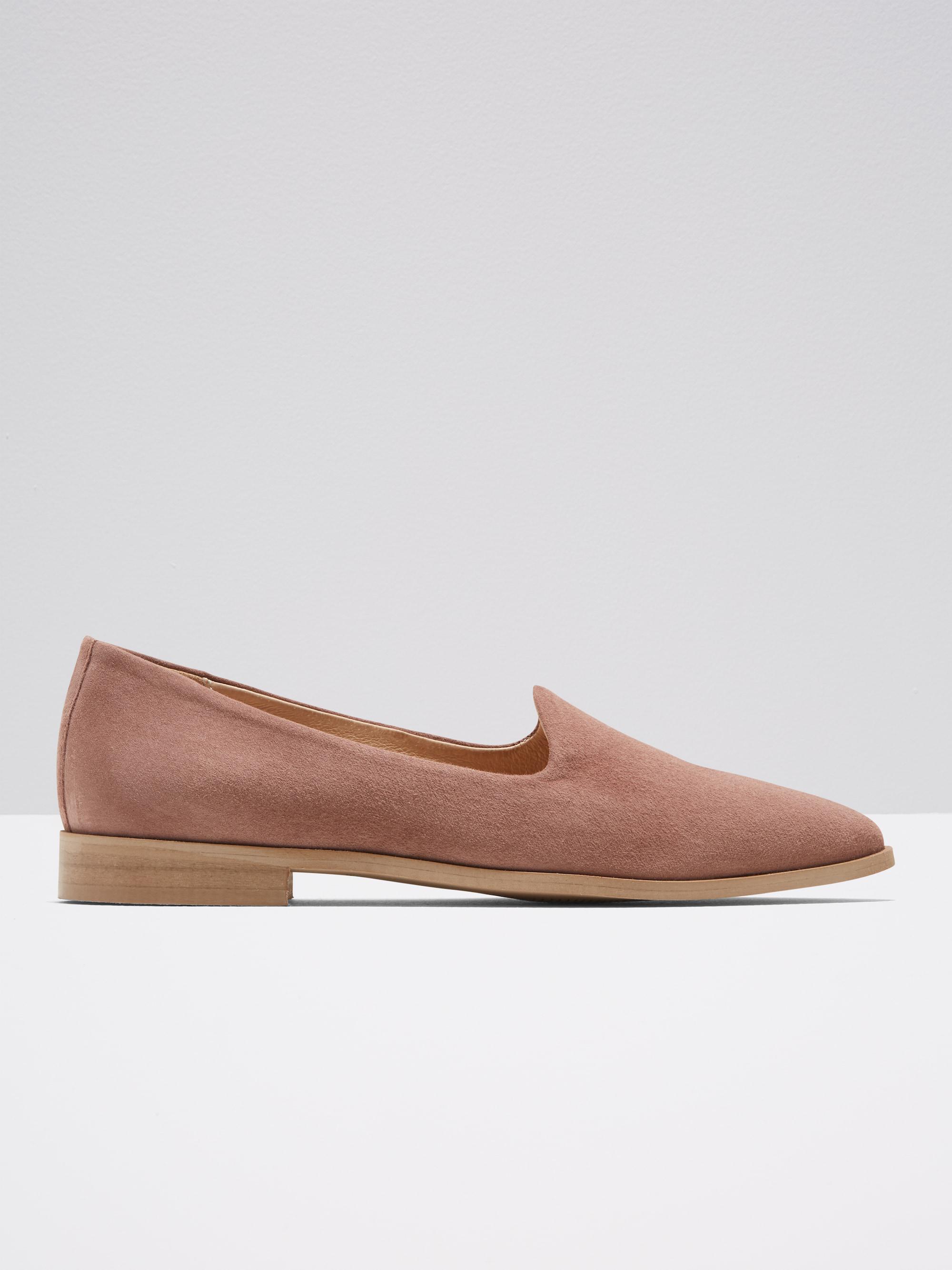 dusty pink loafers