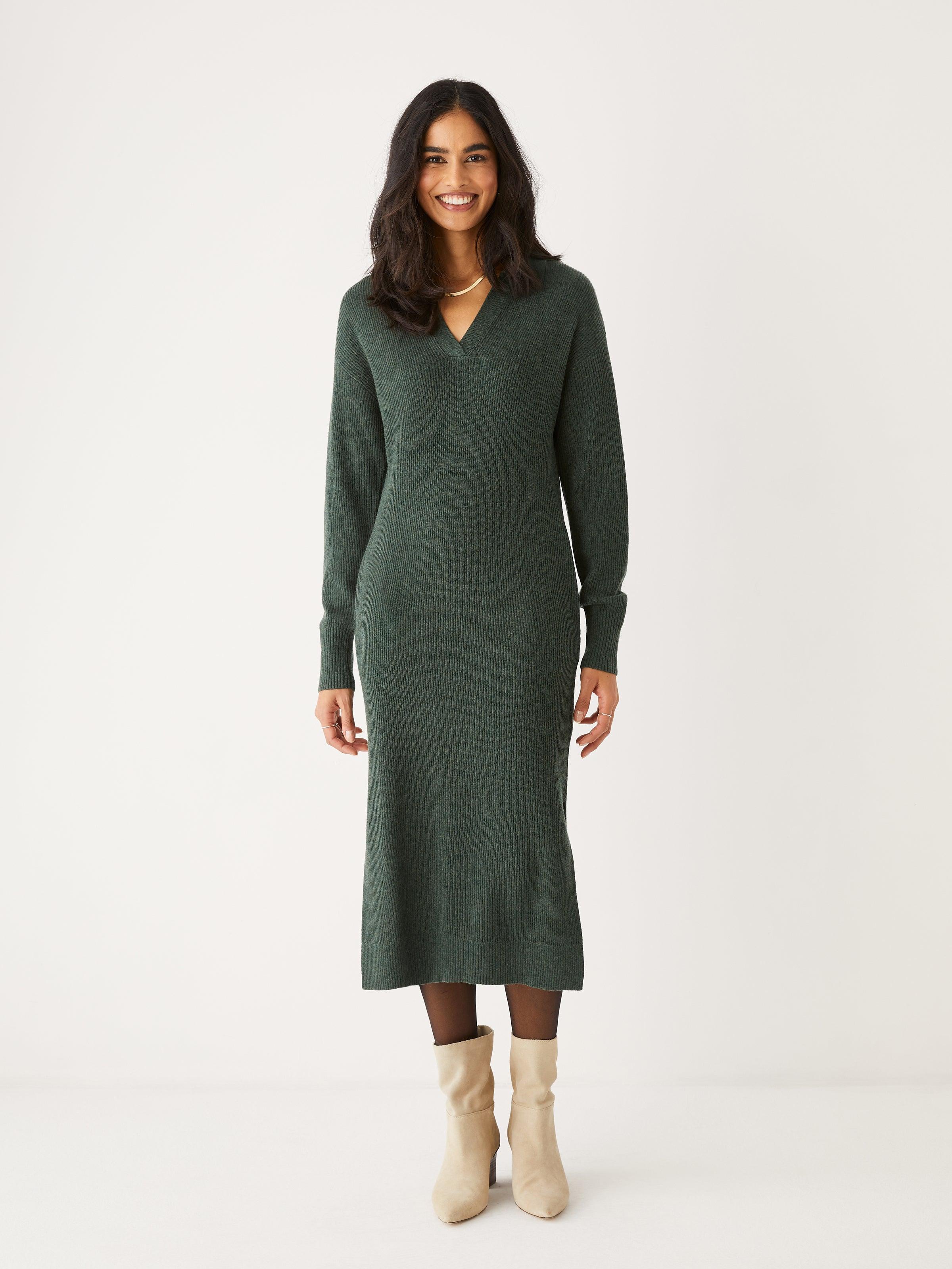 mid length sweater dress