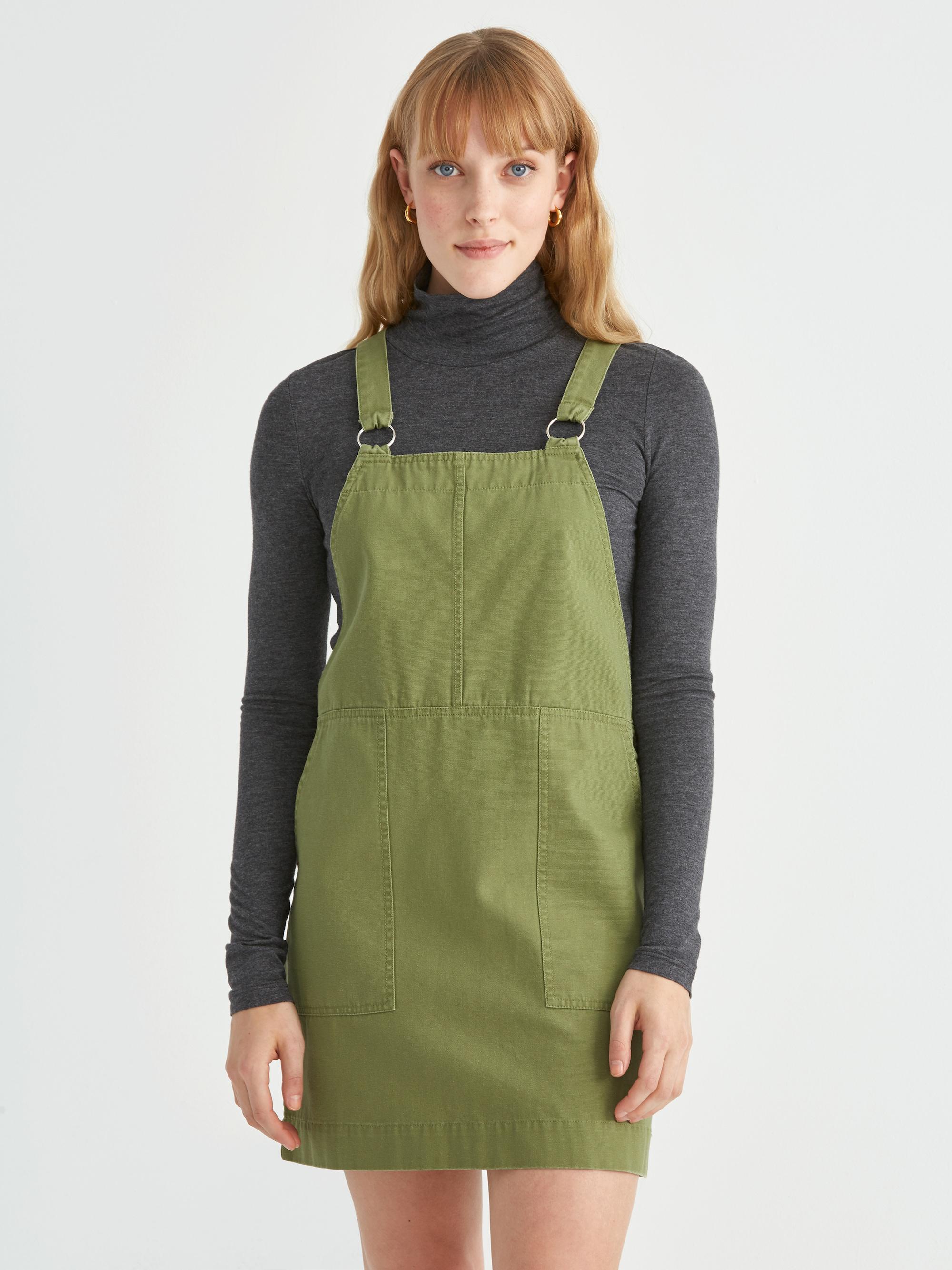 green pinafore